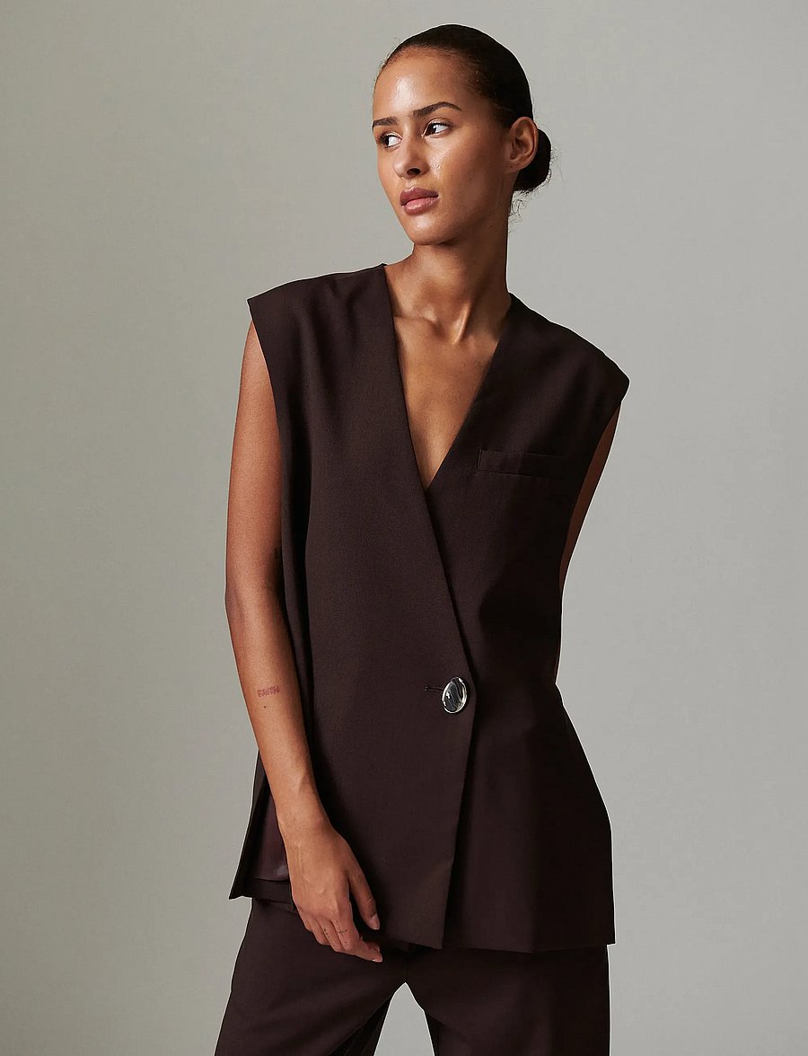 Day Birger et Mikkelsen - Francine - Classic Wool Blend - Ülikonna vestid - chocolate plum - 0