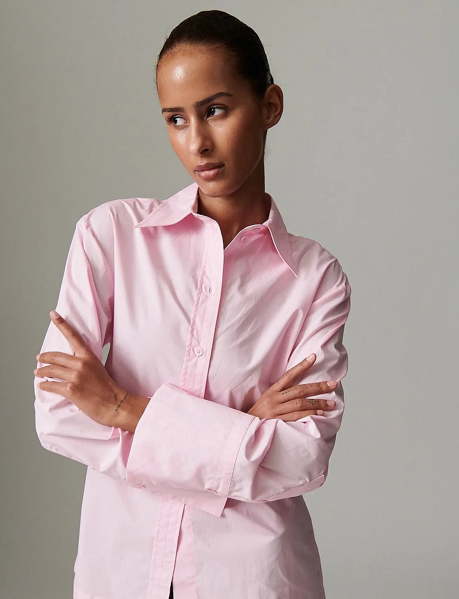 Day Birger et Mikkelsen - Hooper - Solid cotton - langärmlige hemden - pink lady - 0