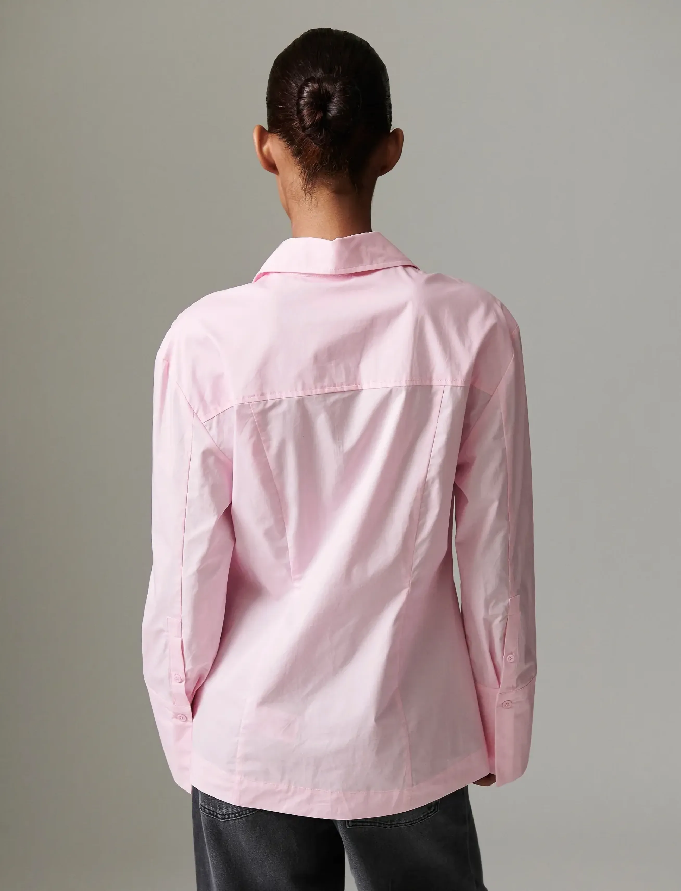 Day Birger et Mikkelsen - Hooper - Solid cotton - langerma skyrtur - pink lady - 4