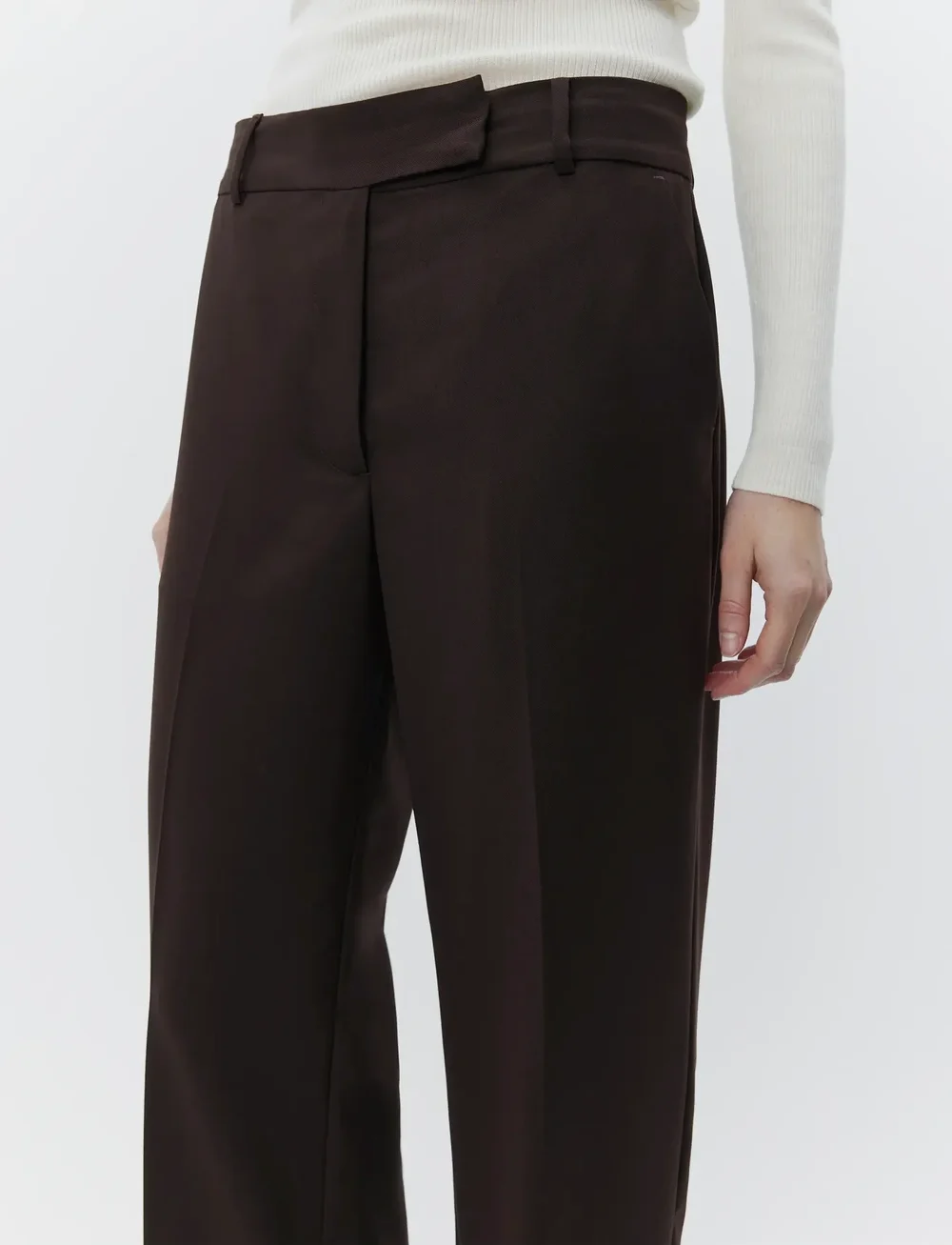 Day Birger et Mikkelsen - Liliane - Light Wool Blend - pidulikud püksid - chocolate plum - 4