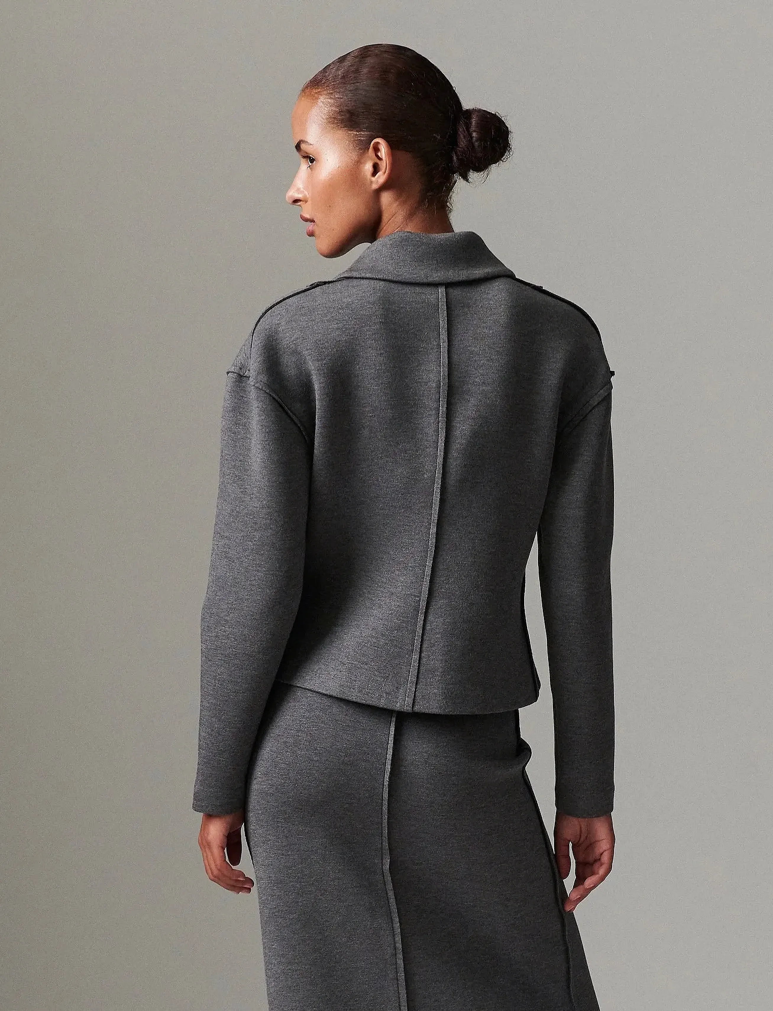 Day Birger et Mikkelsen - Morena - Scuba - swetry rozpinane - medium grey melange - 3