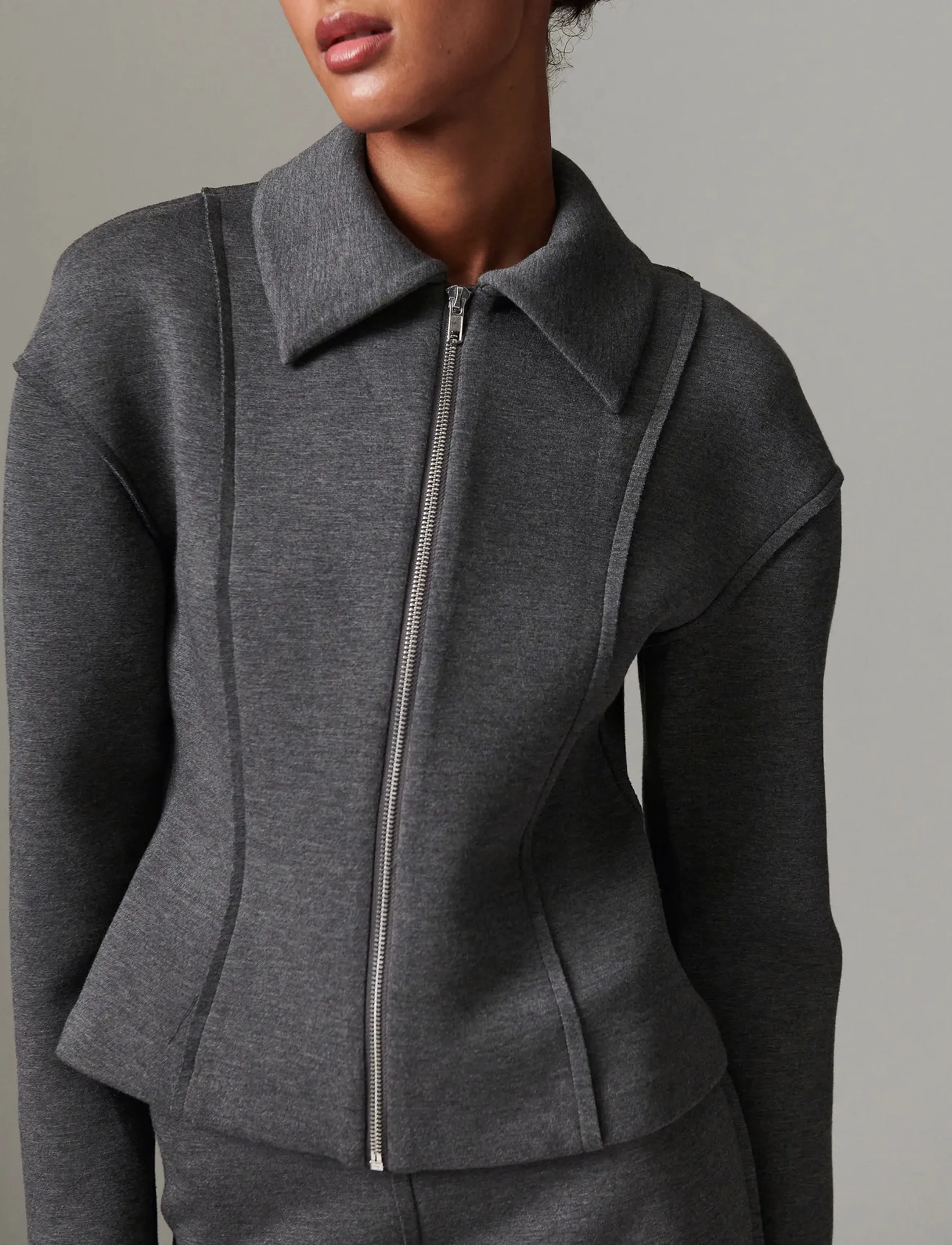 Day Birger et Mikkelsen - Morena - Scuba - swetry rozpinane - medium grey melange - 4