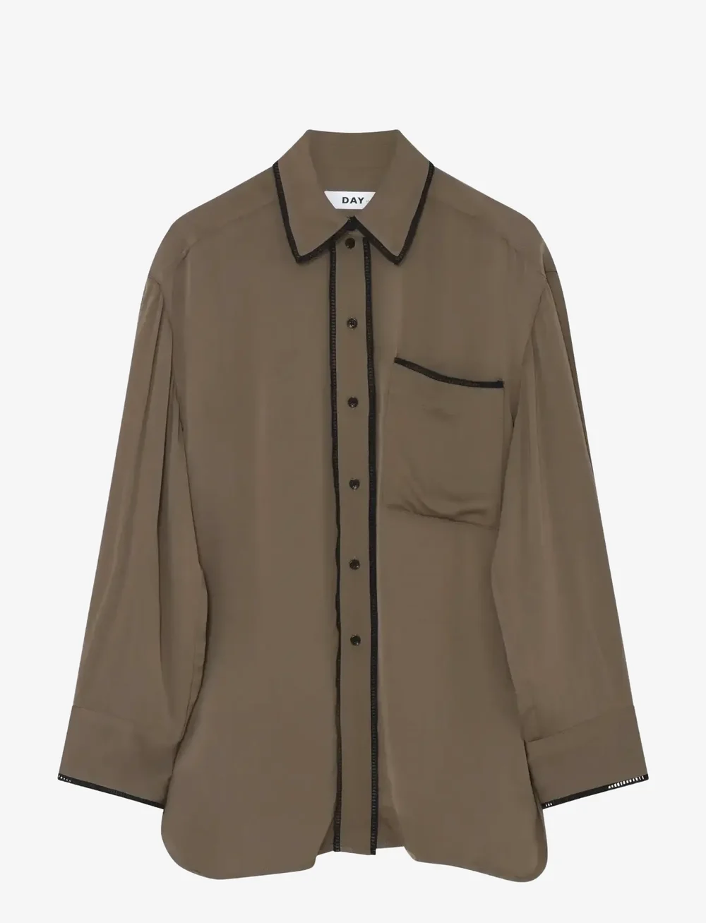 Day Birger et Mikkelsen - Olenna - Matte Crepe - jeanshemden - capers - 1
