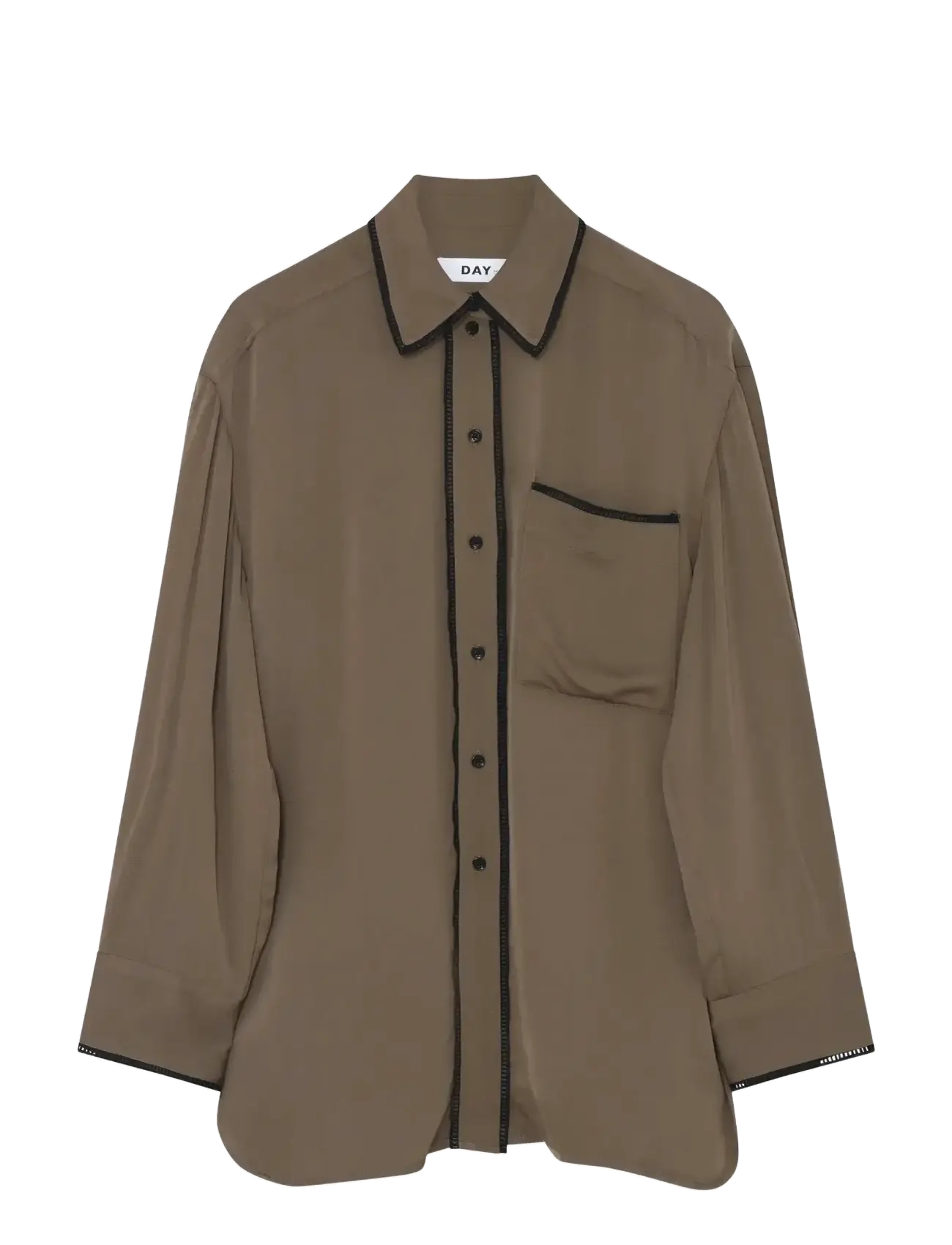 Day Birger et Mikkelsen Olenna - Matte Crepe - Transitional Layering - CAPERS / brown