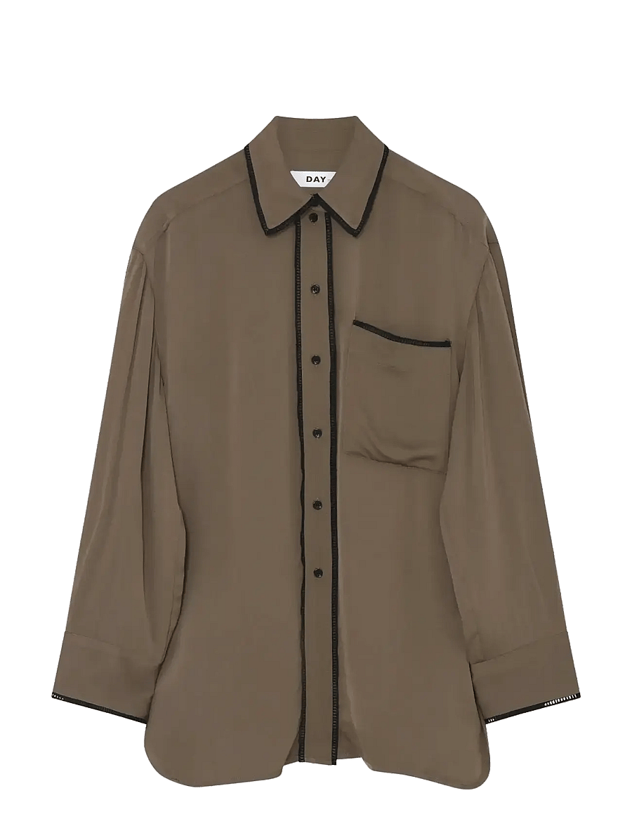 Day Birger et Mikkelsen - Olenna - Matte Crepe - jeansskjortor - capers - 1