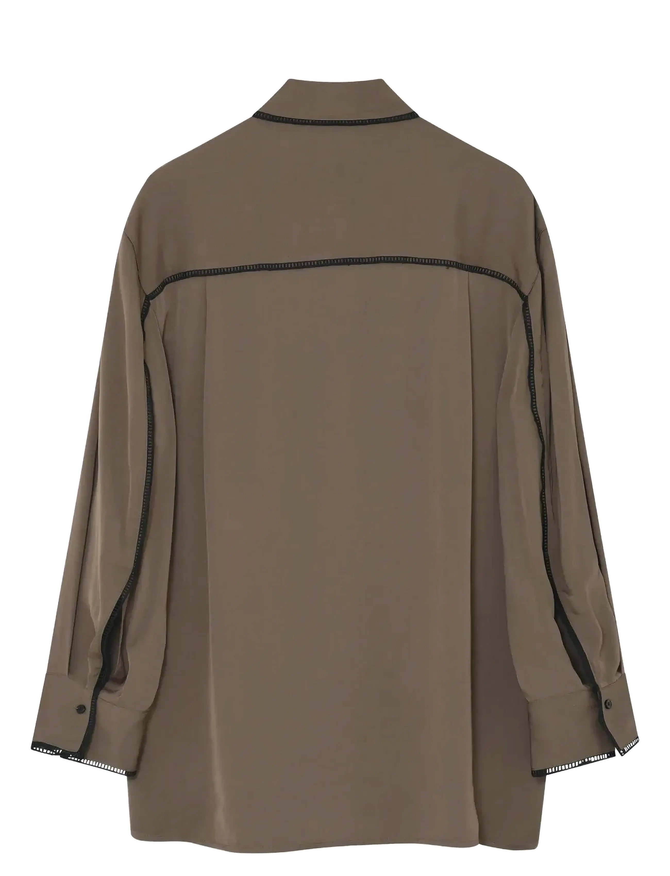 Day Birger et Mikkelsen - Olenna - Matte Crepe - long-sleeved shirts - capers - 2