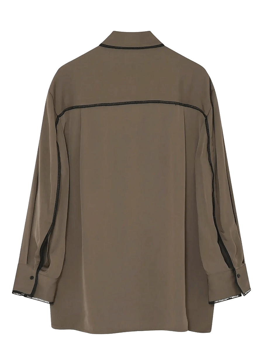 Day Birger et Mikkelsen - Olenna - Matte Crepe - jeansskjortor - capers - 2