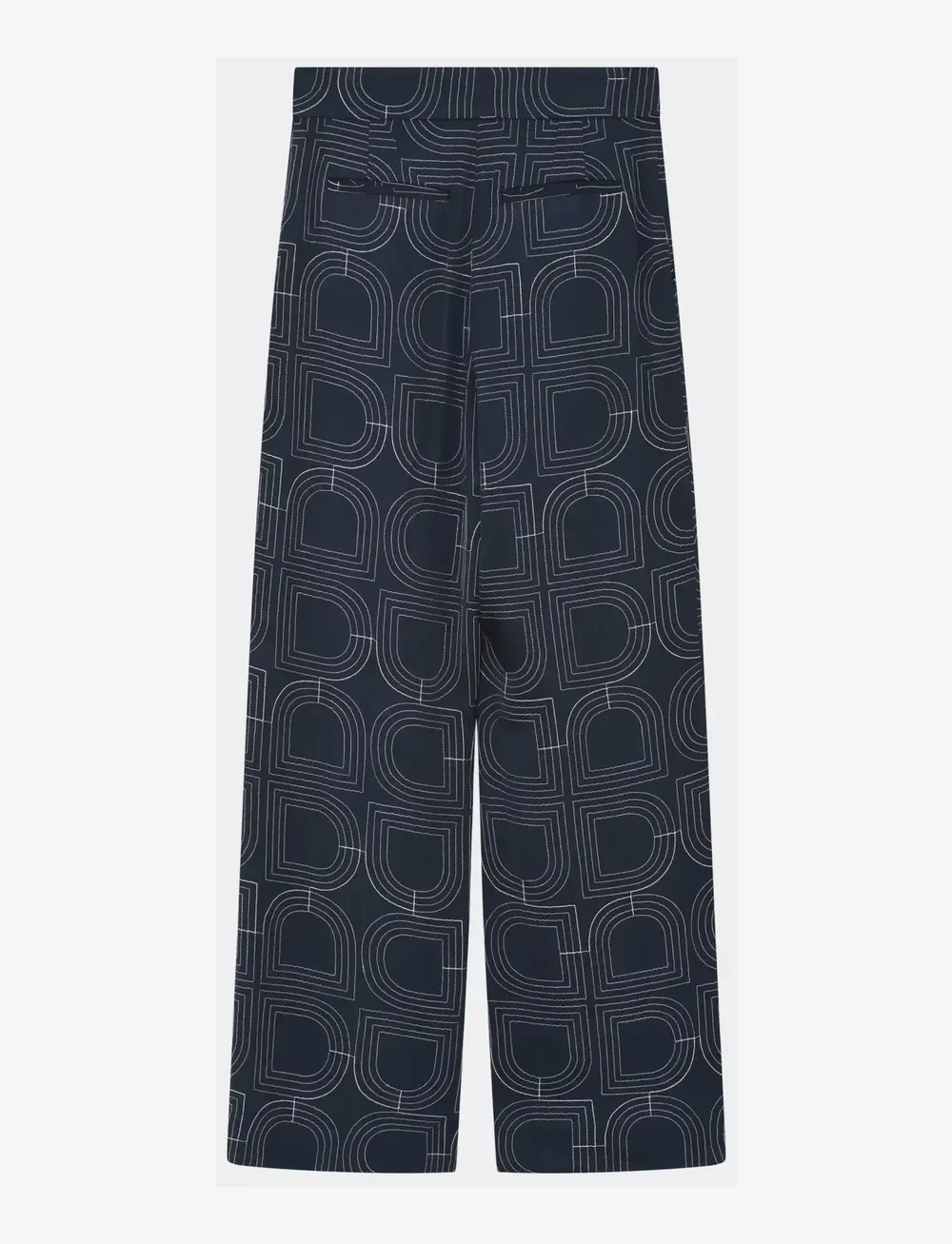 Day Birger et Mikkelsen - Phoebe - Fluid Viscose Stitch - raka byxor - dark sapphire. - 2