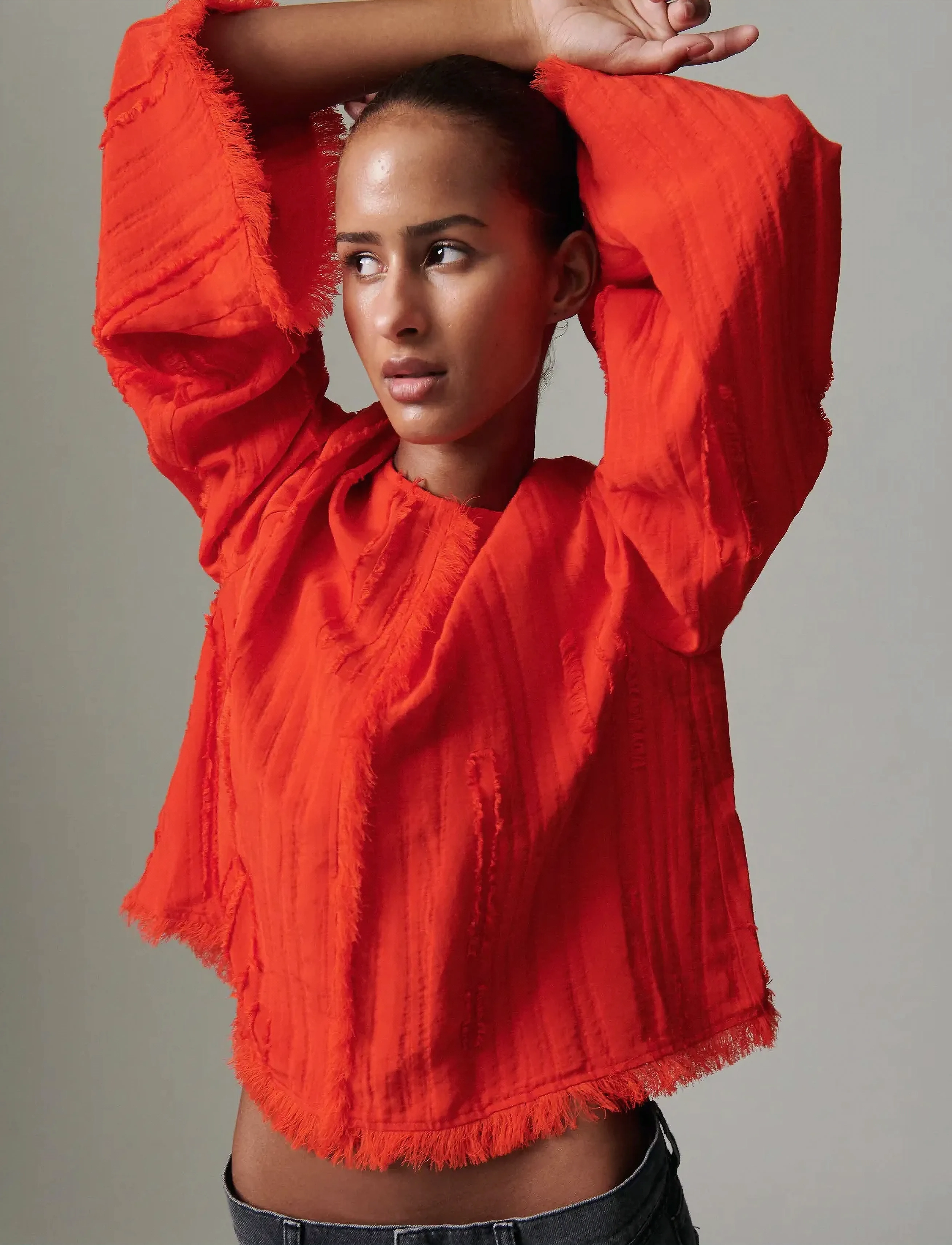 Day Birger et Mikkelsen - Ralph - Structured fringes - fiery red. - 5