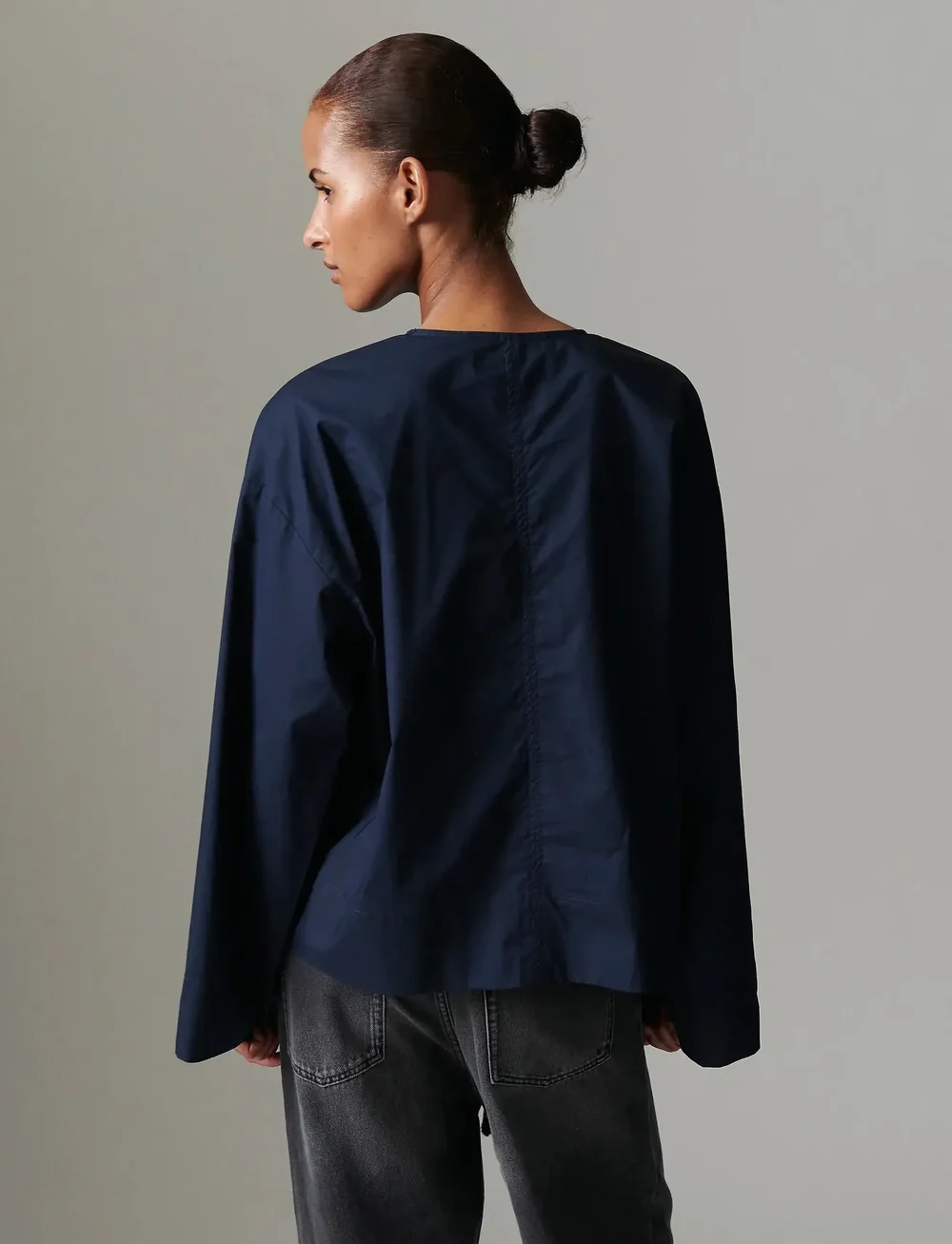 Day Birger et Mikkelsen - Sivie - Solid cotton - pikkade varrukatega pluusid - dark sapphire. - 5