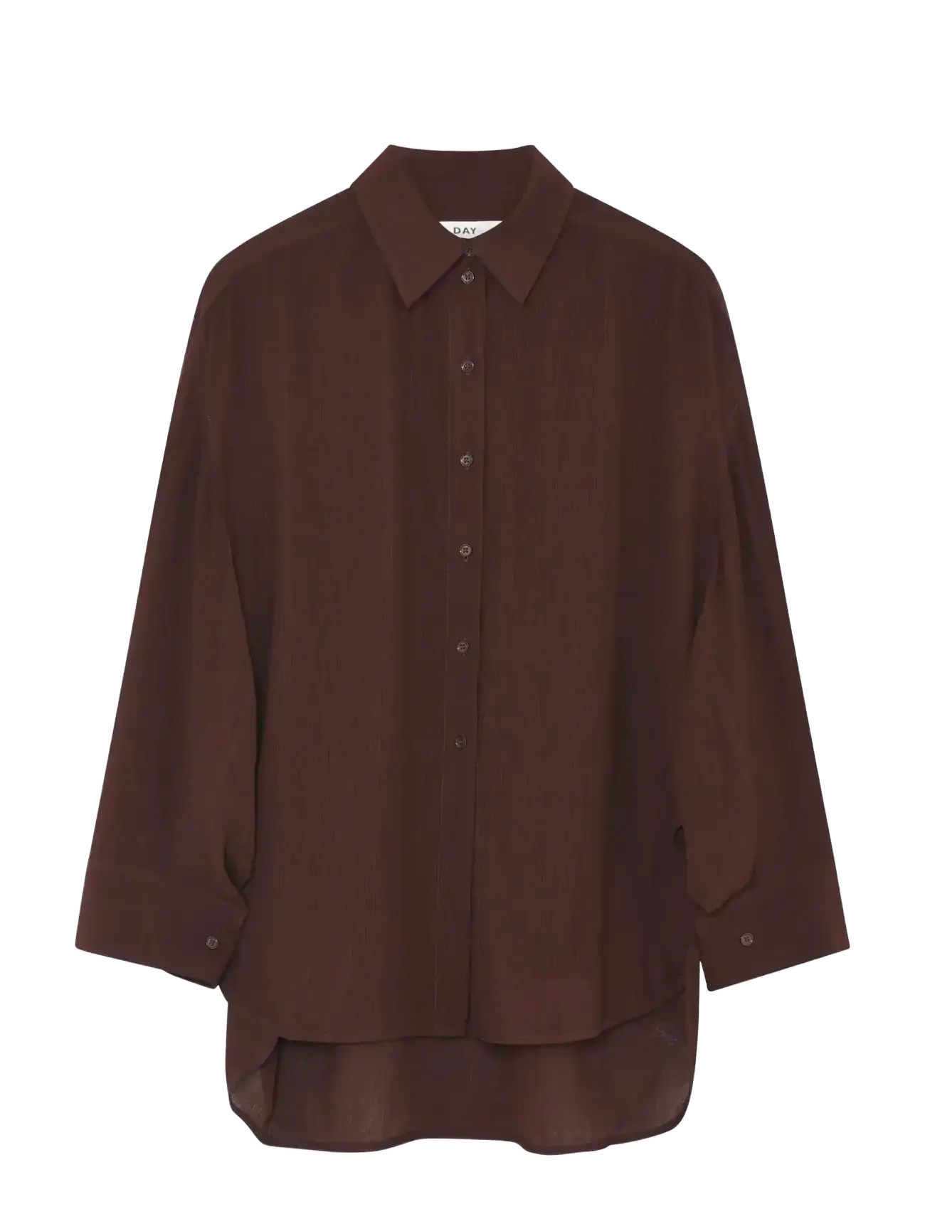 Day Birger et Mikkelsen Weiss - Light Wrinkled Structure - Bluser & Skjorter - CHOCOLATE PLUM / brown