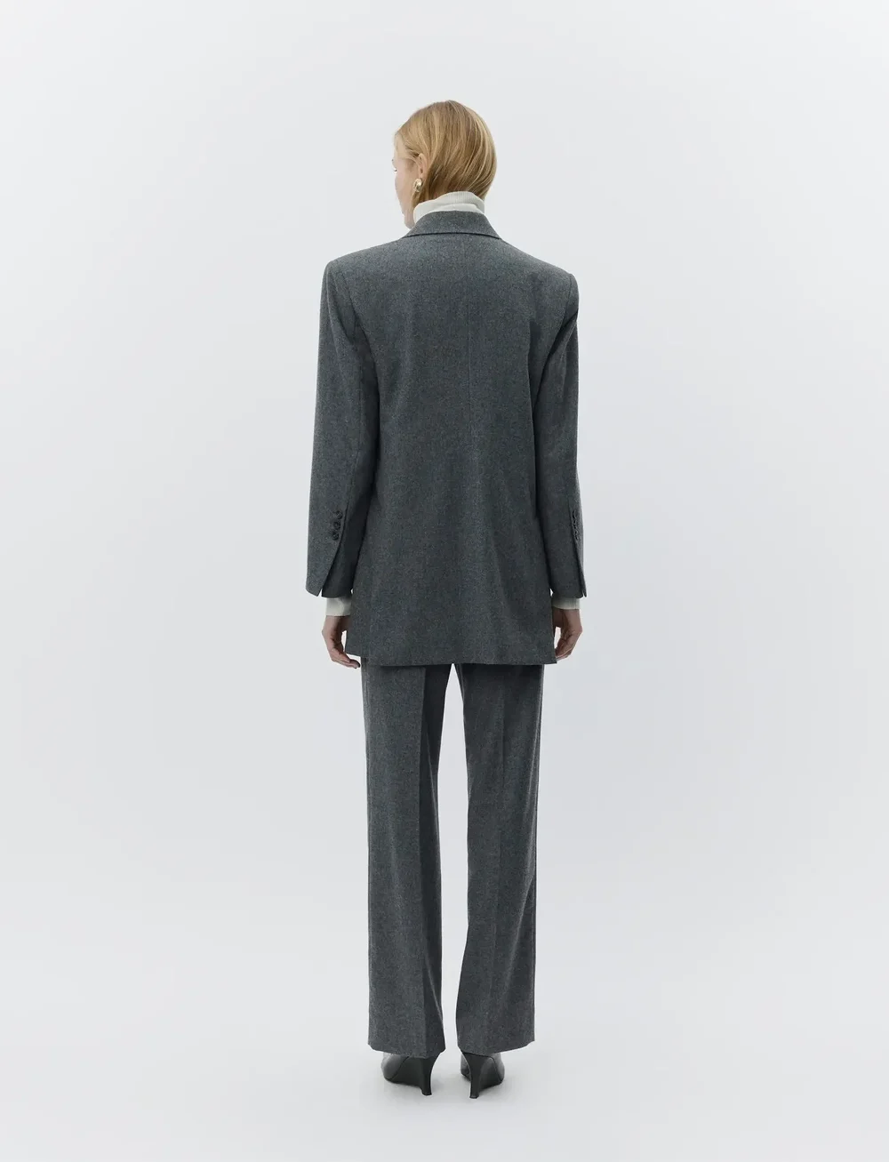 Day Birger et Mikkelsen - Amir - Melange Wool - double breasted blazers - medium grey melange - 4