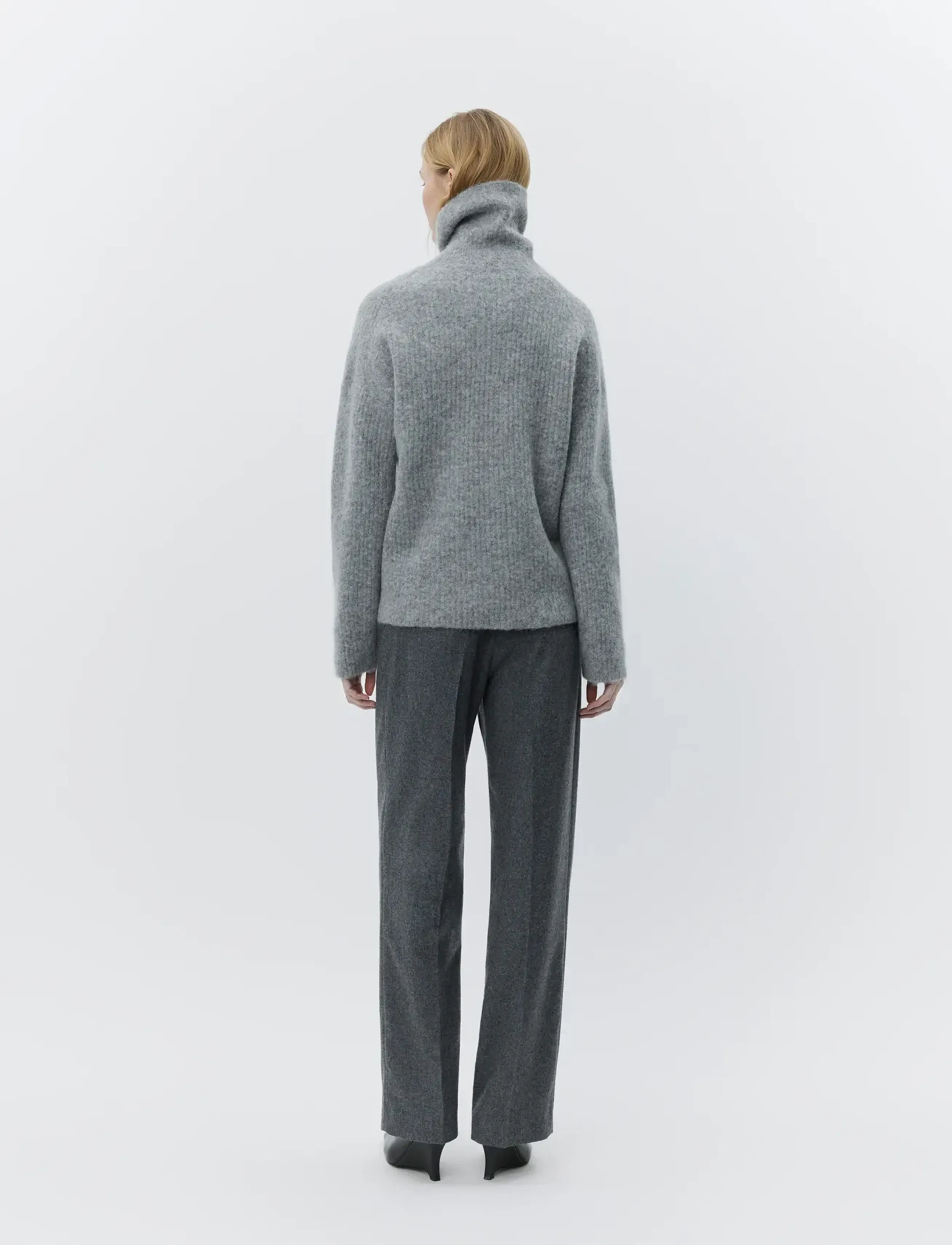 Day Birger et Mikkelsen - Thalia - Melange Wool - vakarėlių drabužiai išparduotuvių kainomis - medium grey melange - 3