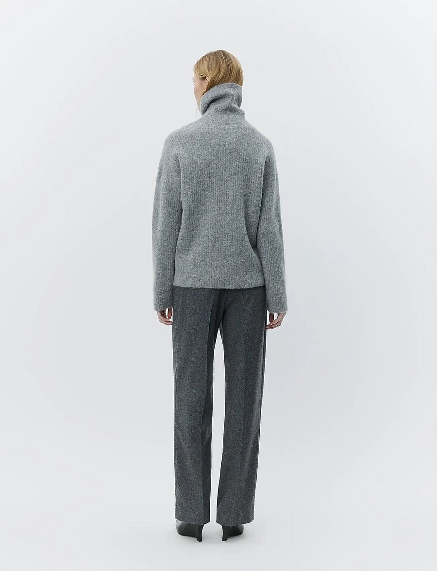 Day Birger et Mikkelsen - Thalia - Melange Wool - anzugshosen - medium grey melange - 3