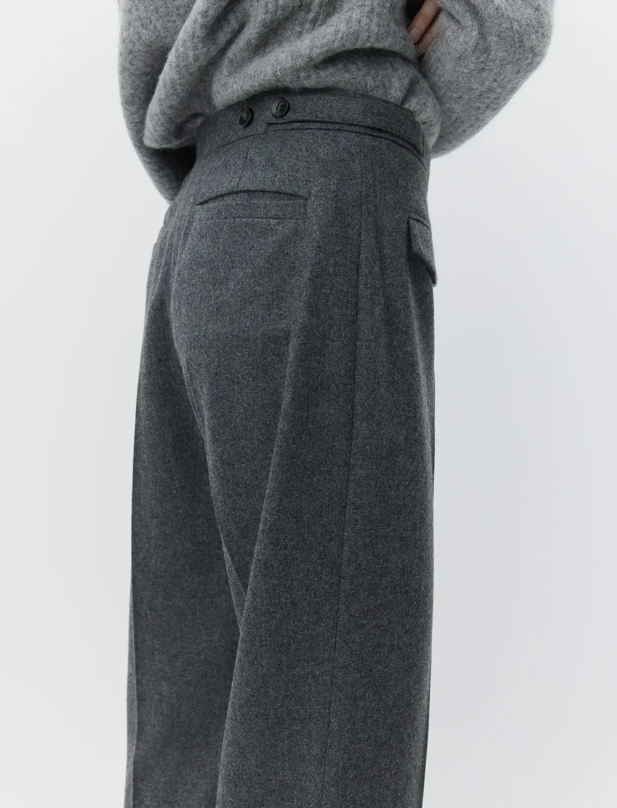 Day Birger et Mikkelsen - Thalia - Melange Wool - vakarėlių drabužiai išparduotuvių kainomis - medium grey melange - 4
