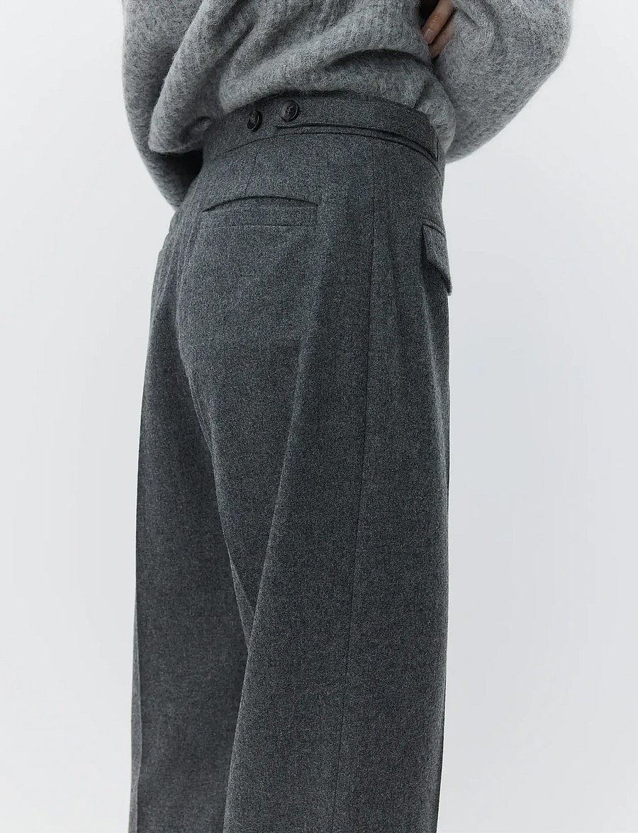 Day Birger et Mikkelsen - Thalia - Melange Wool - anzugshosen - medium grey melange - 4