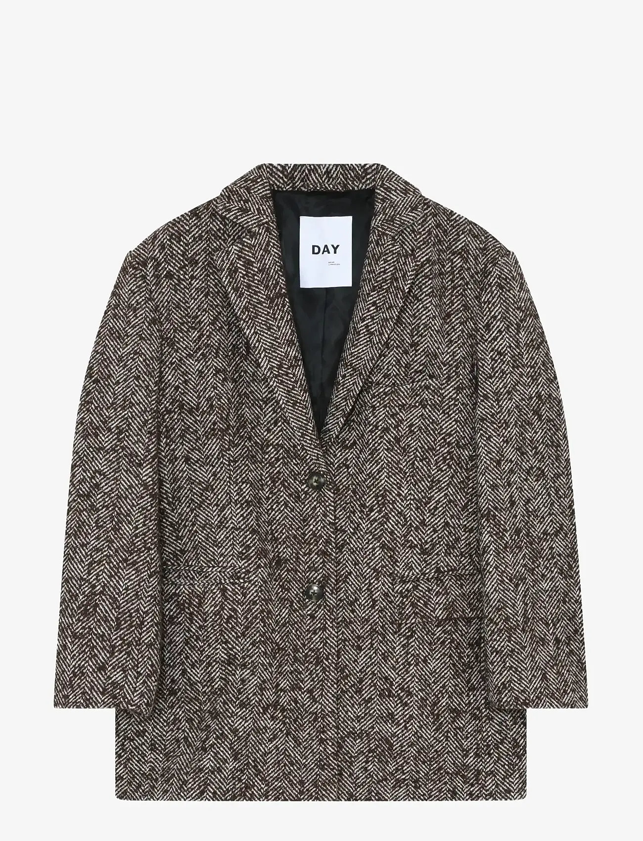 Day Birger et Mikkelsen - Martha - Heavy Slub Wool - oversize blazer - chocolate plum - 0