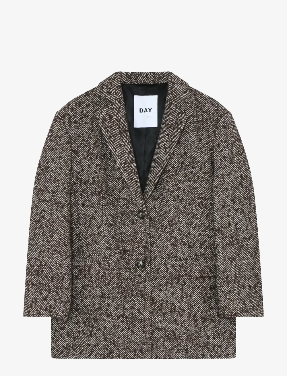 Day Birger et Mikkelsen - Martha - Heavy Slub Wool - oversize pintsakud - chocolate plum - 0