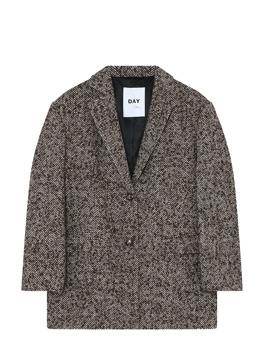 Day Birger et Mikkelsen - Martha - Heavy Slub Wool - oversize blazer - chocolate plum - 0