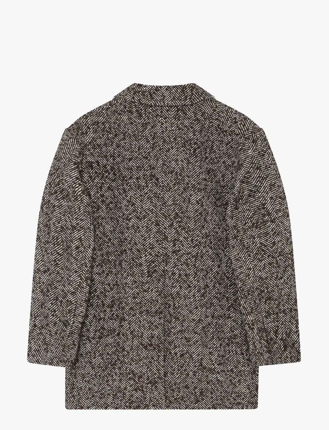 Day Birger et Mikkelsen - Martha - Heavy Slub Wool - oversize blazer - chocolate plum - 1