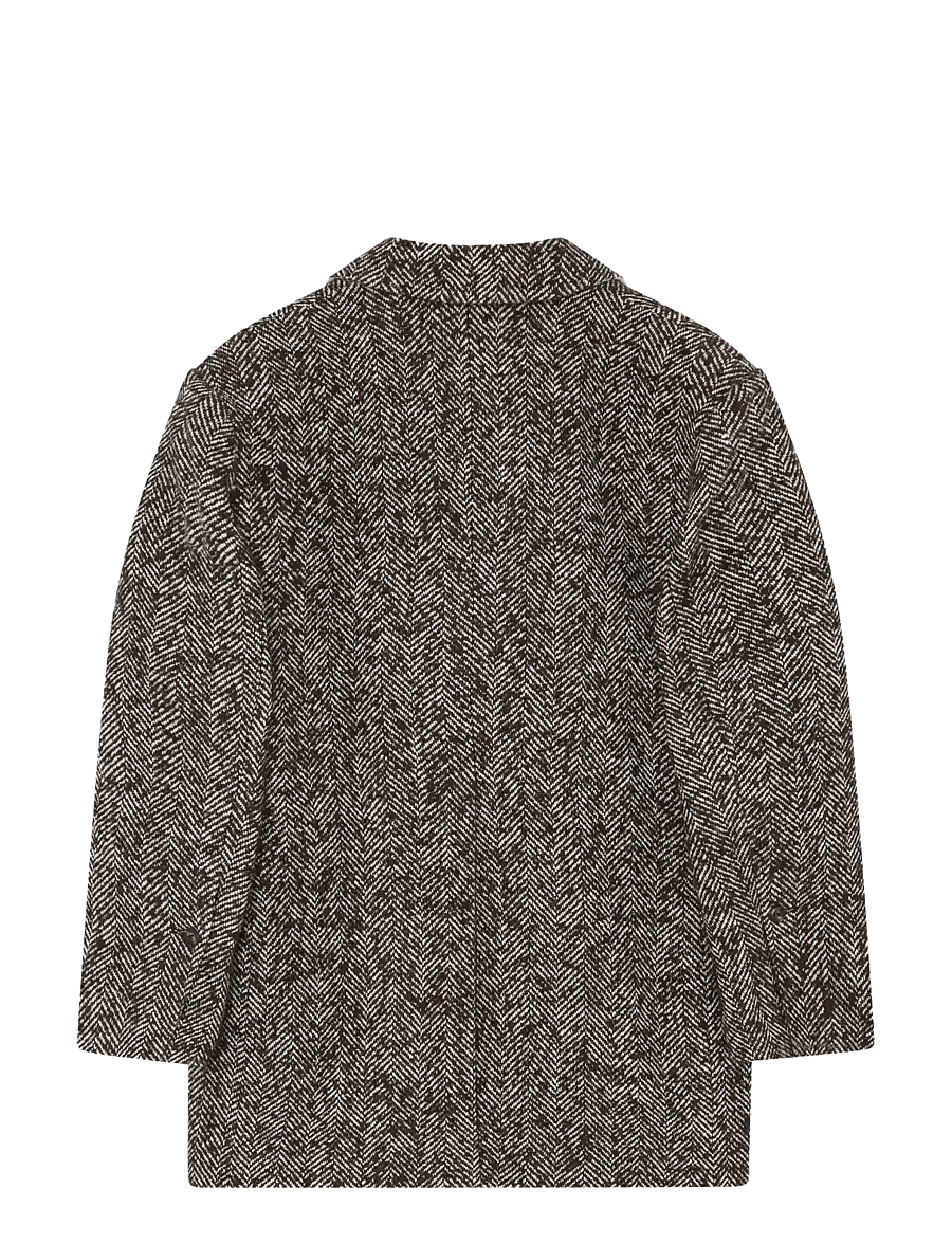 Day Birger et Mikkelsen - Martha - Heavy Slub Wool - oversize blazer - chocolate plum - 1