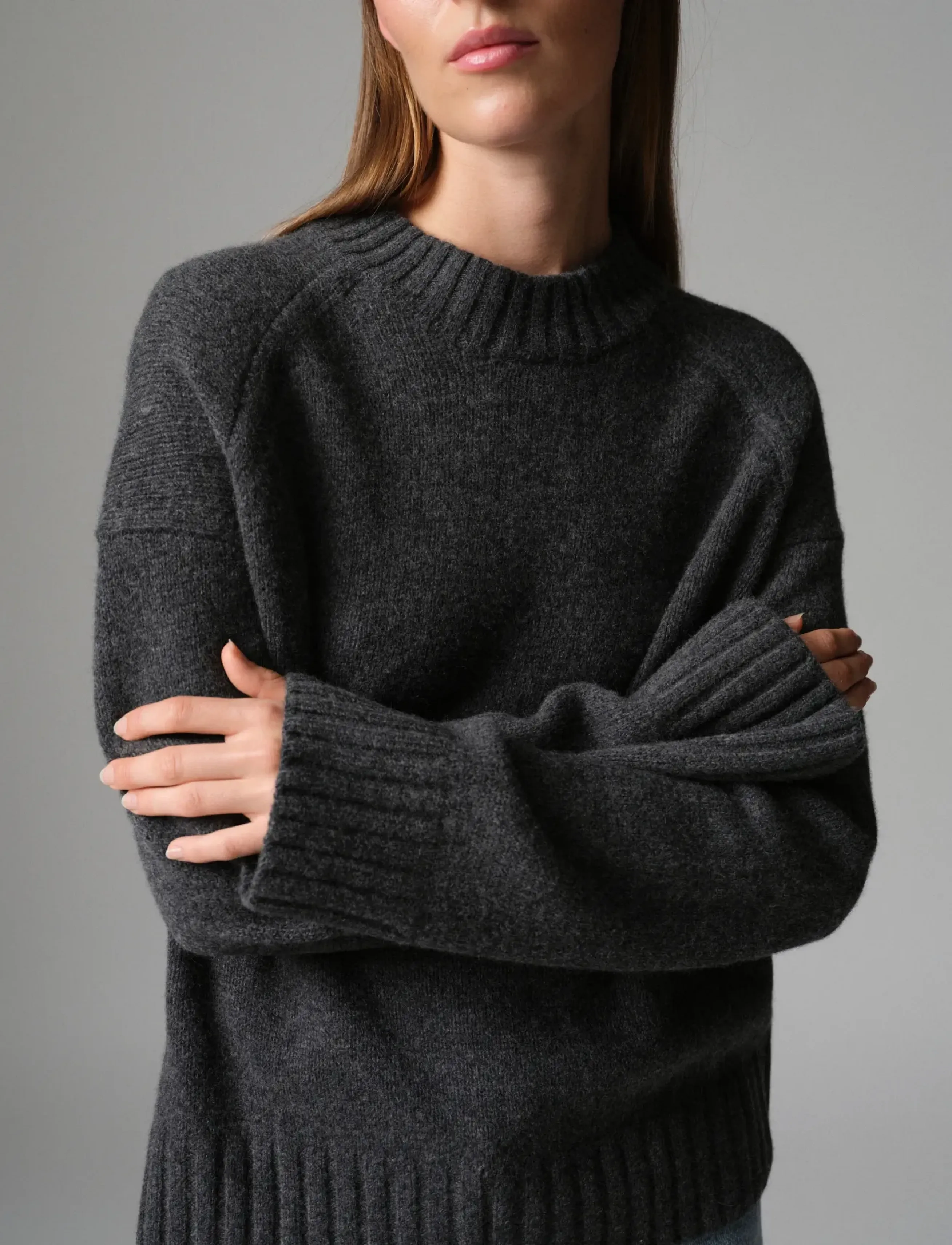 Day Birger et Mikkelsen - Glen - Soft Lamb - pullover - dark grey melange - 0