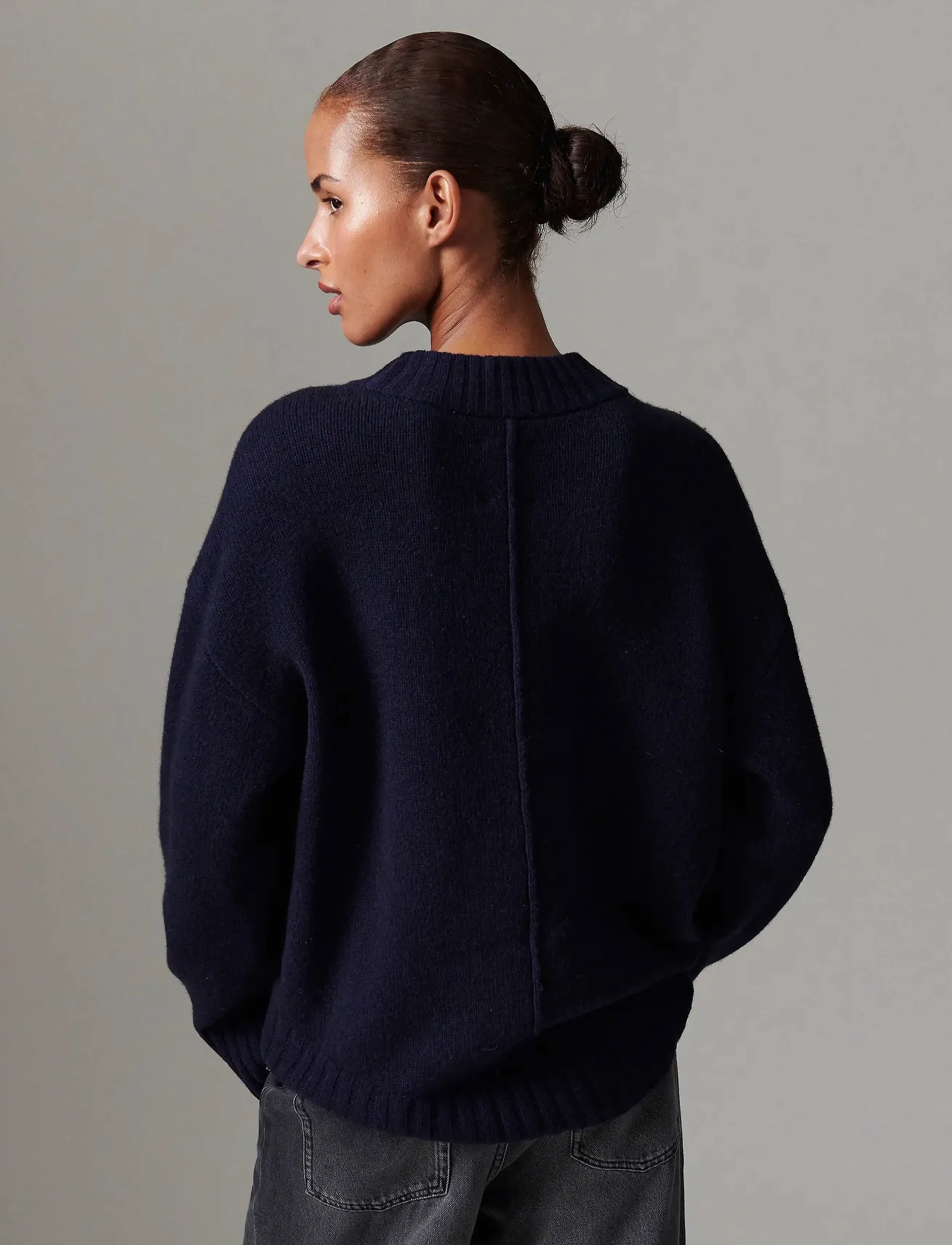 Day Birger et Mikkelsen - Glen - Soft Lamb - pullover - dark sapphire. - 3
