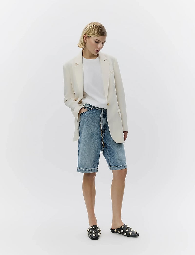 Day Birger et Mikkelsen - Elijah Shorts Blue Soft Denim - jorts - light blue - 2