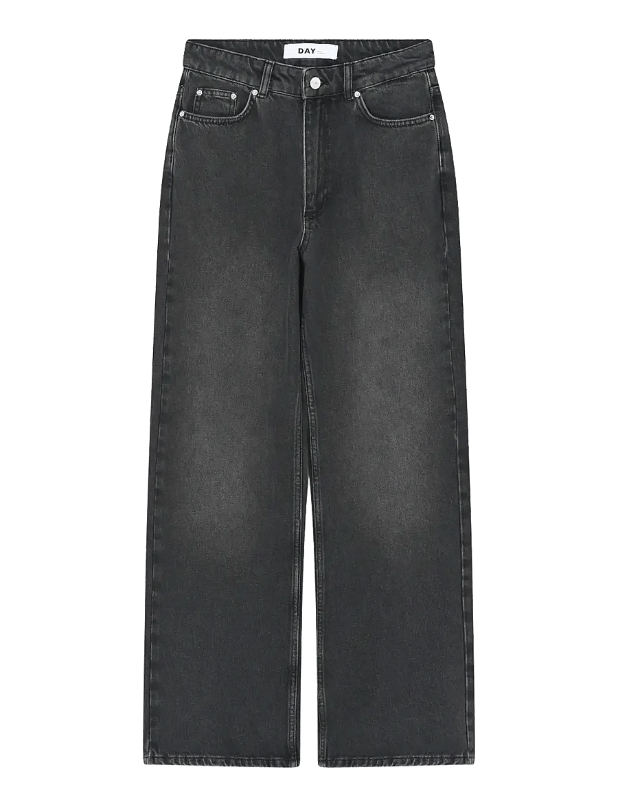 Day Birger et Mikkelsen - Cai - Rigid Denim Stretch - hosen mit weitem bein - black - 1