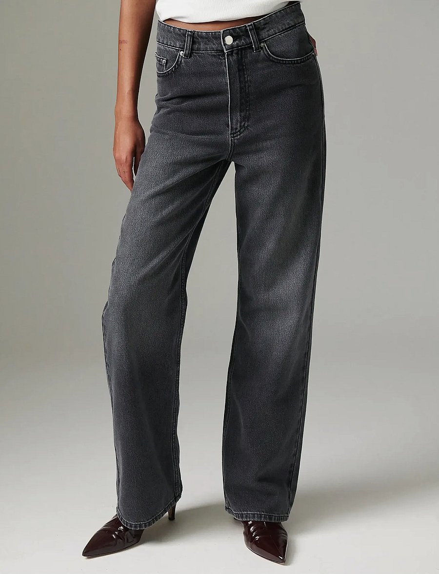 Day Birger et Mikkelsen - Cai - Rigid Denim Stretch - hosen mit weitem bein - black - 4