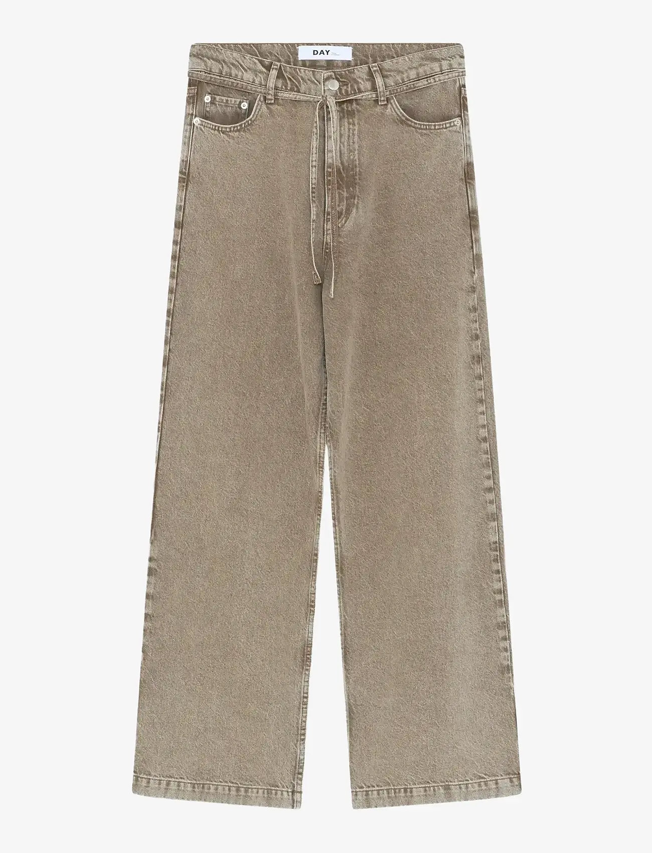 Day Birger et Mikkelsen - Elijah - Sand Washed Denim - hosen mit weitem bein - ermine - 1