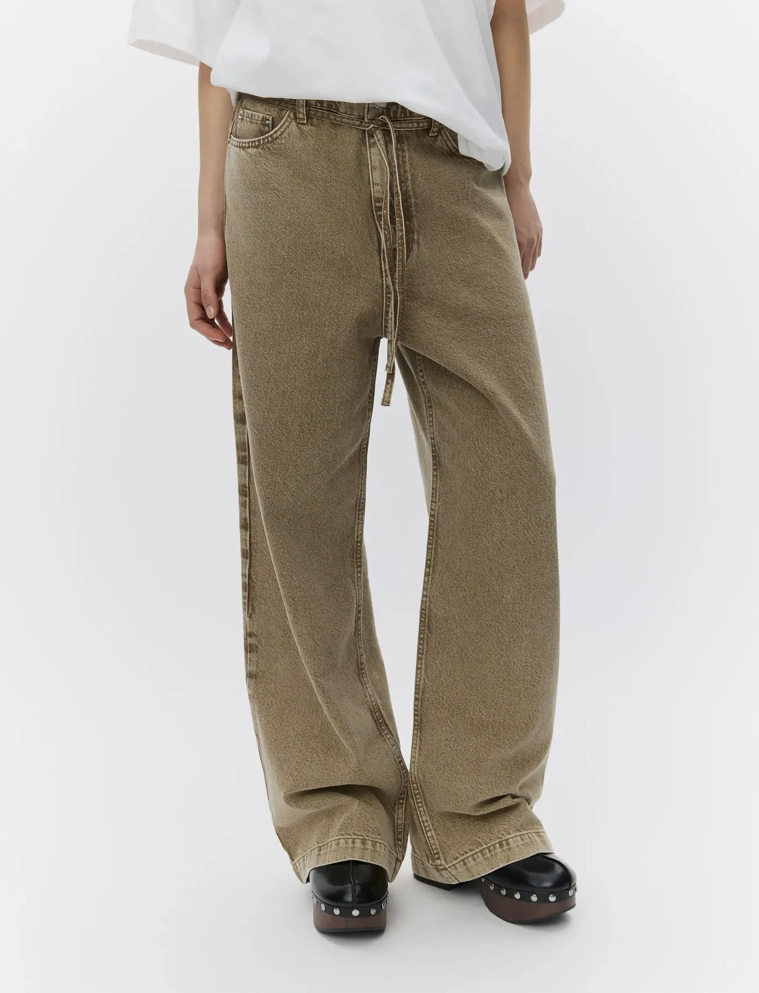 Day Birger et Mikkelsen Elijah - Sand Washed Denim - Tøj - ERMINE / brown