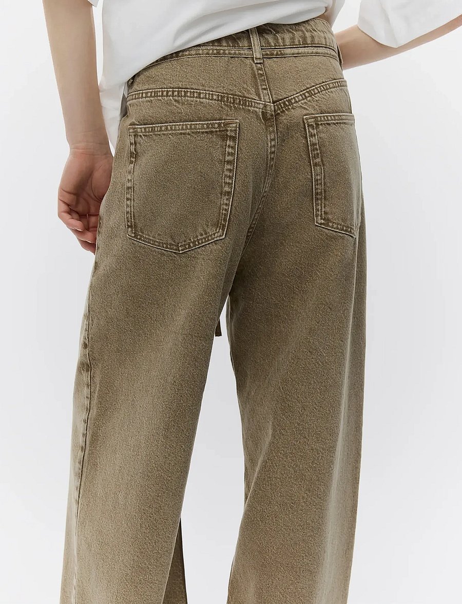 Day Birger et Mikkelsen - Elijah - Sand Washed Denim - hosen mit weitem bein - ermine - 2
