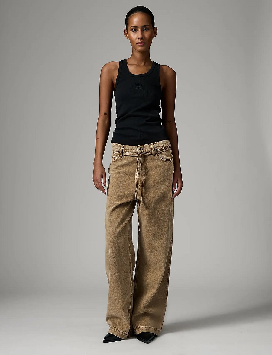 Day Birger et Mikkelsen - Elijah - Sand Washed Denim - hosen mit weitem bein - ermine - 3
