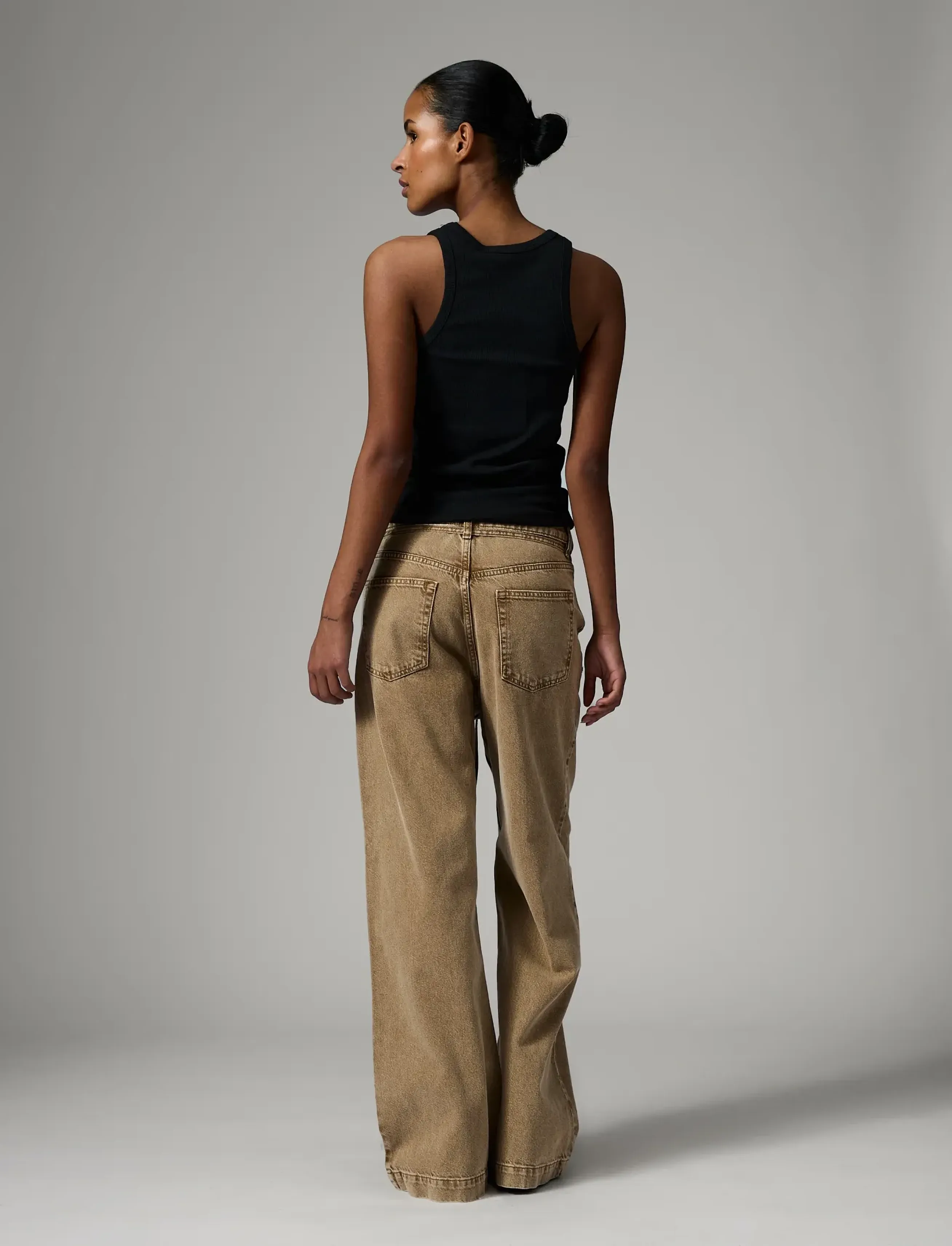 Day Birger et Mikkelsen - Elijah - Sand Washed Denim - hosen mit weitem bein - ermine - 4