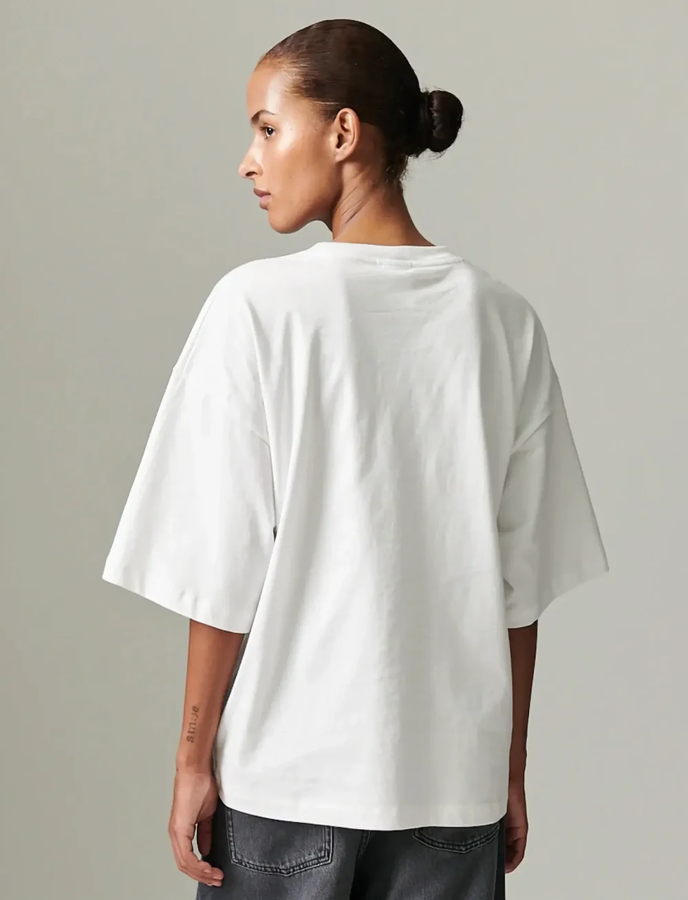 Day Birger et Mikkelsen - Drew Embroidery - Heavy Jersey - t-shirts - bright white - 2