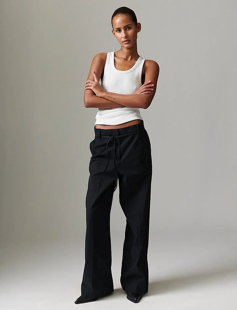 Day Birger et Mikkelsen - Jade - Modern Canvas - hosen mit weitem bein - black - 0