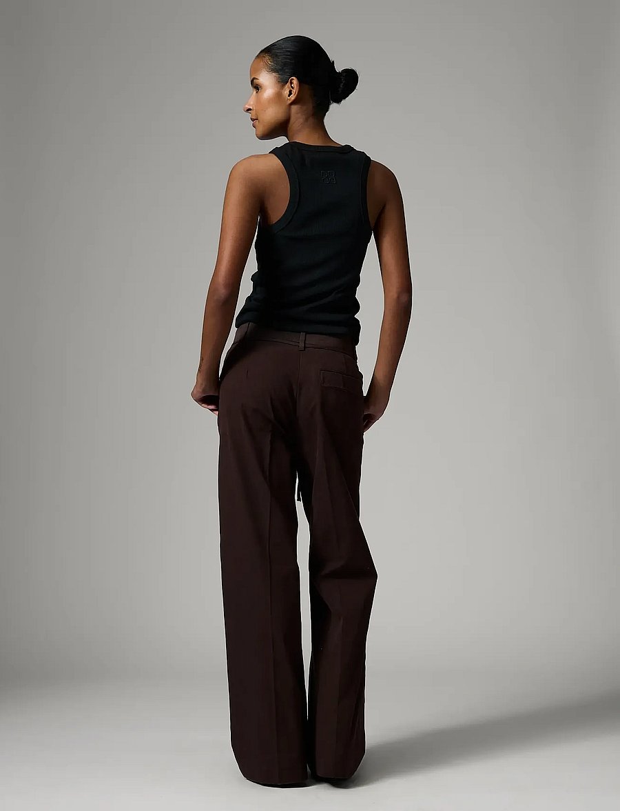 Day Birger et Mikkelsen - Jade - Modern Canvas - hosen mit weitem bein - coffee bean - 4