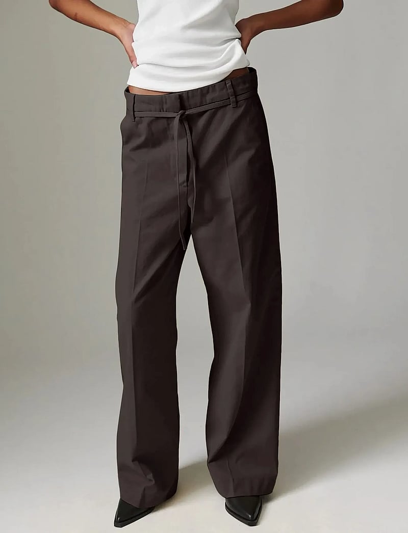 Day Birger et Mikkelsen - Jade - Modern Canvas - hosen mit weitem bein - coffee bean - 0
