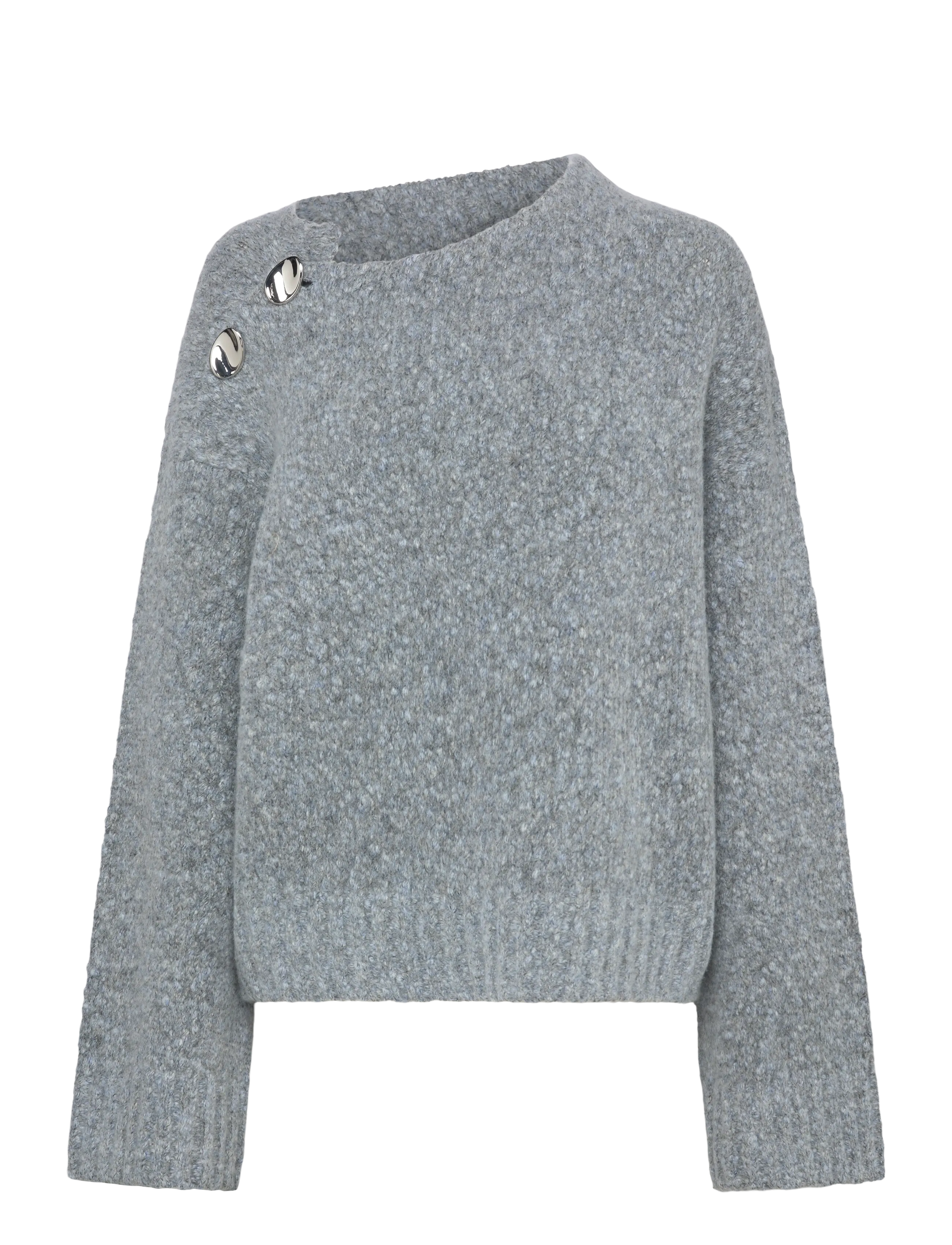 Day Birger et Mikkelsen Benito - Winter Melange - Strickmode - CASHMERE BLUE MELANGE / grey