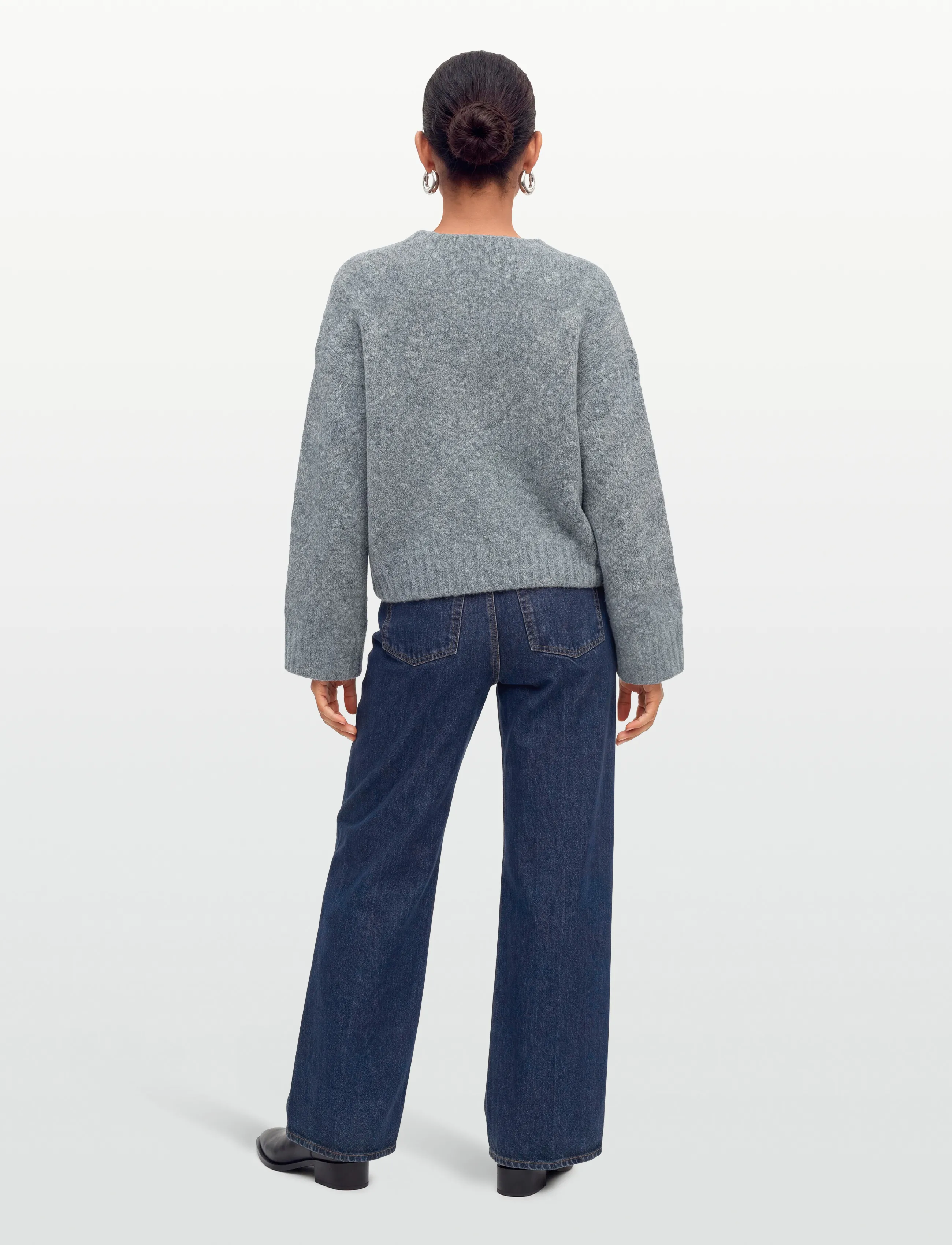 Day Birger et Mikkelsen - Benito - Winter Melange - džemperi - cashmere blue melange - 4