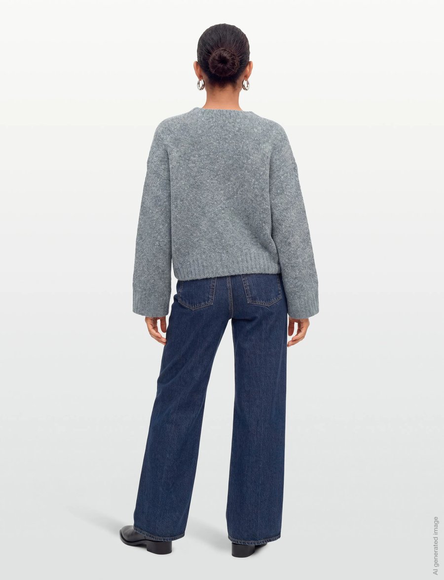 Day Birger et Mikkelsen - Benito - Winter Melange - pullover - cashmere blue melange - 4