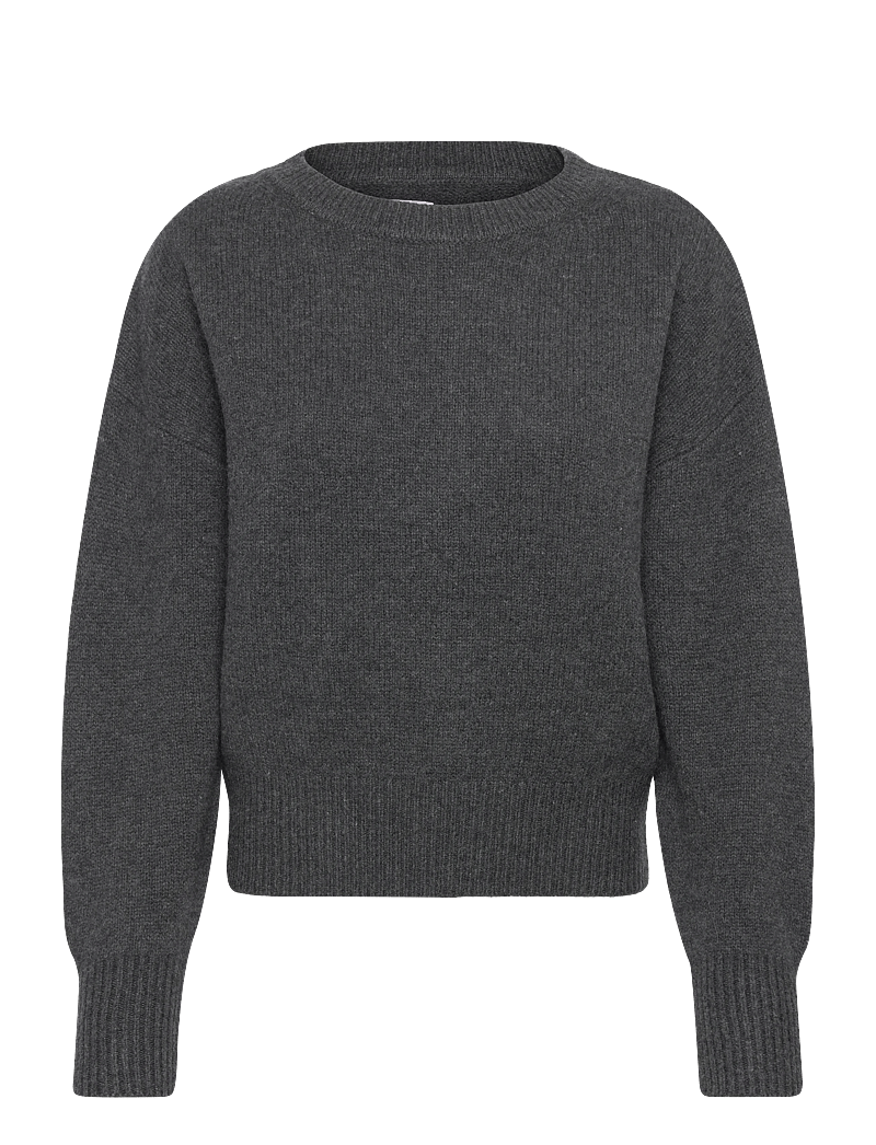 Day Birger et Mikkelsen - Cline - Soft Lamb - tröjor - dark grey melange - 0