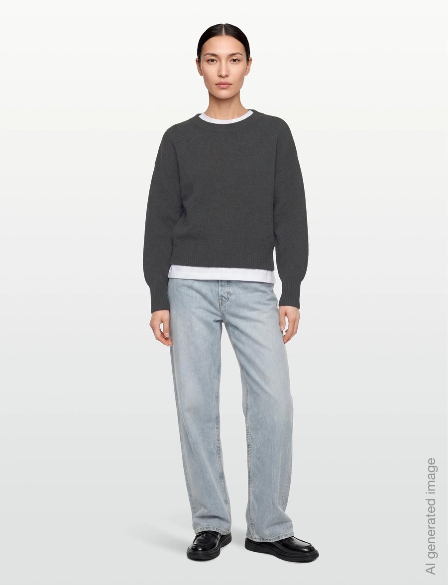 Day Birger et Mikkelsen - Cline - Soft Lamb - trøjer - dark grey melange - 0