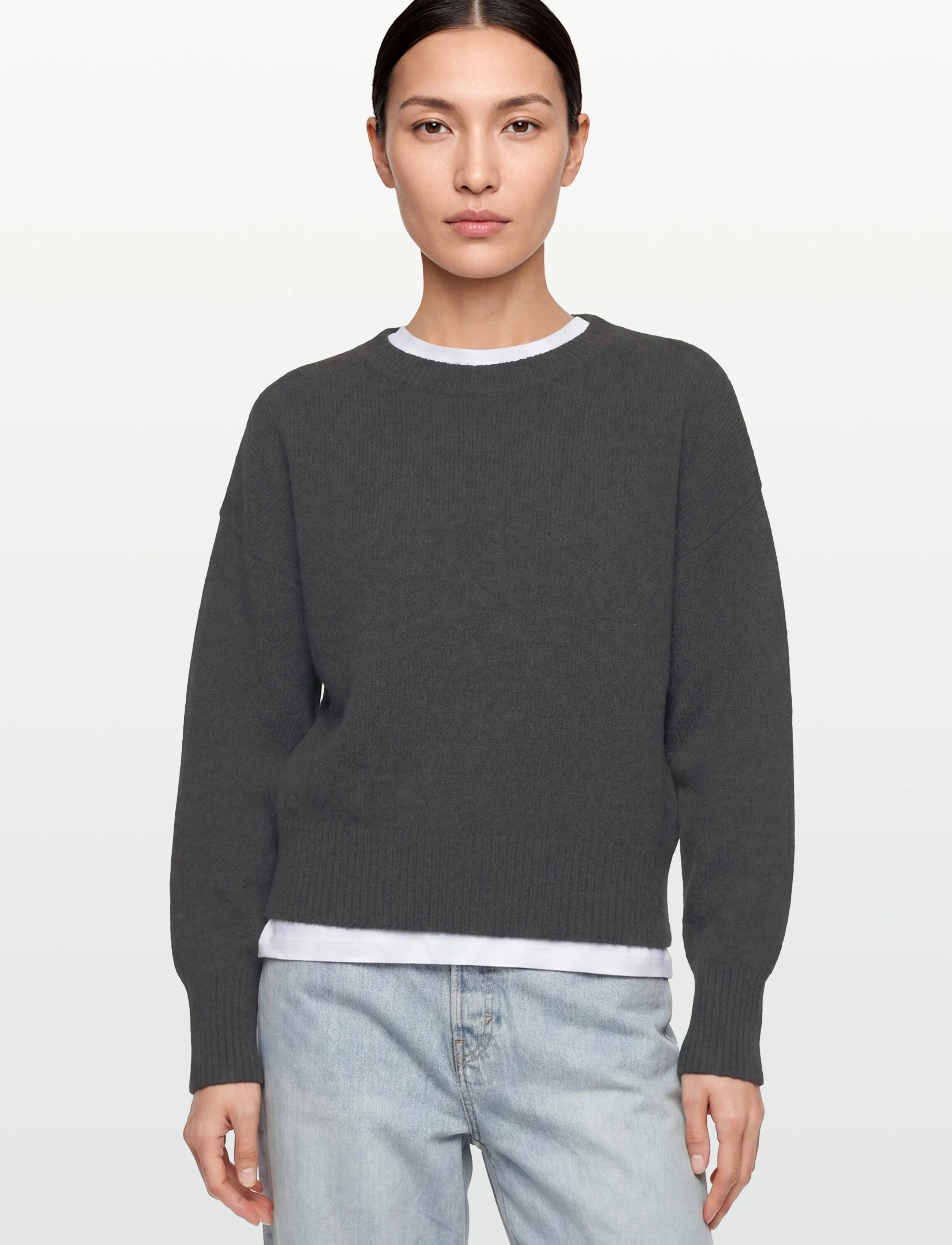 Day Birger et Mikkelsen - Cline - Soft Lamb - pullover - dark grey melange - 3