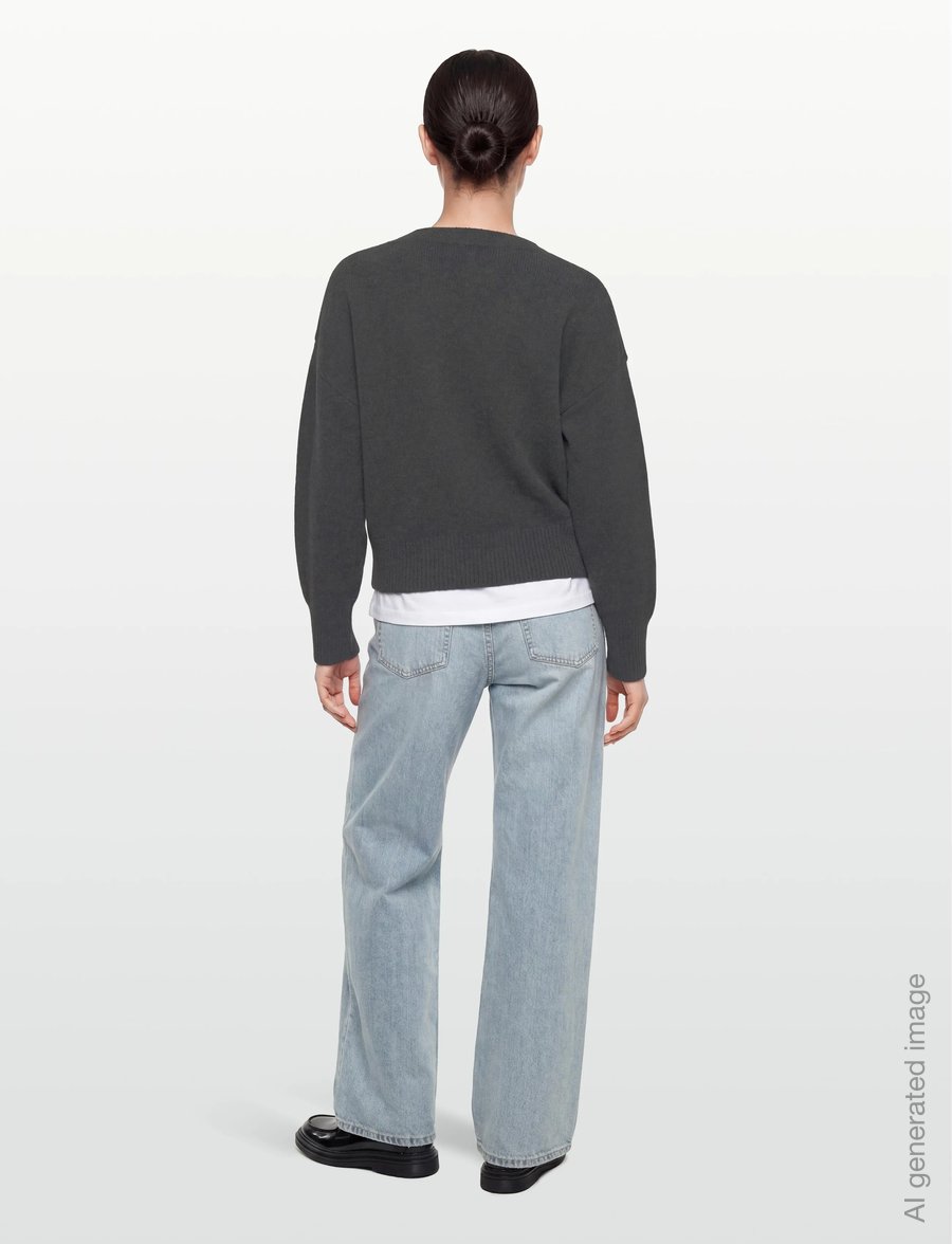 Day Birger et Mikkelsen - Cline - Soft Lamb - trøjer - dark grey melange - 4