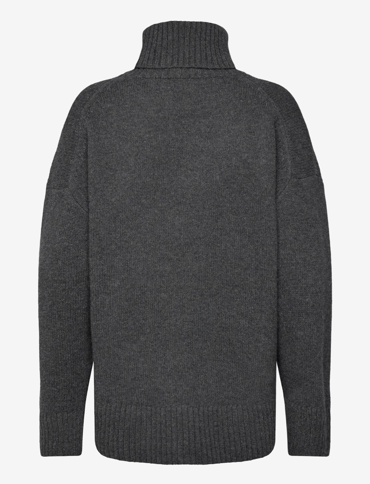 Day Birger et Mikkelsen - Lansbury - Soft Lamb - rullekraver - dark grey melange - 1