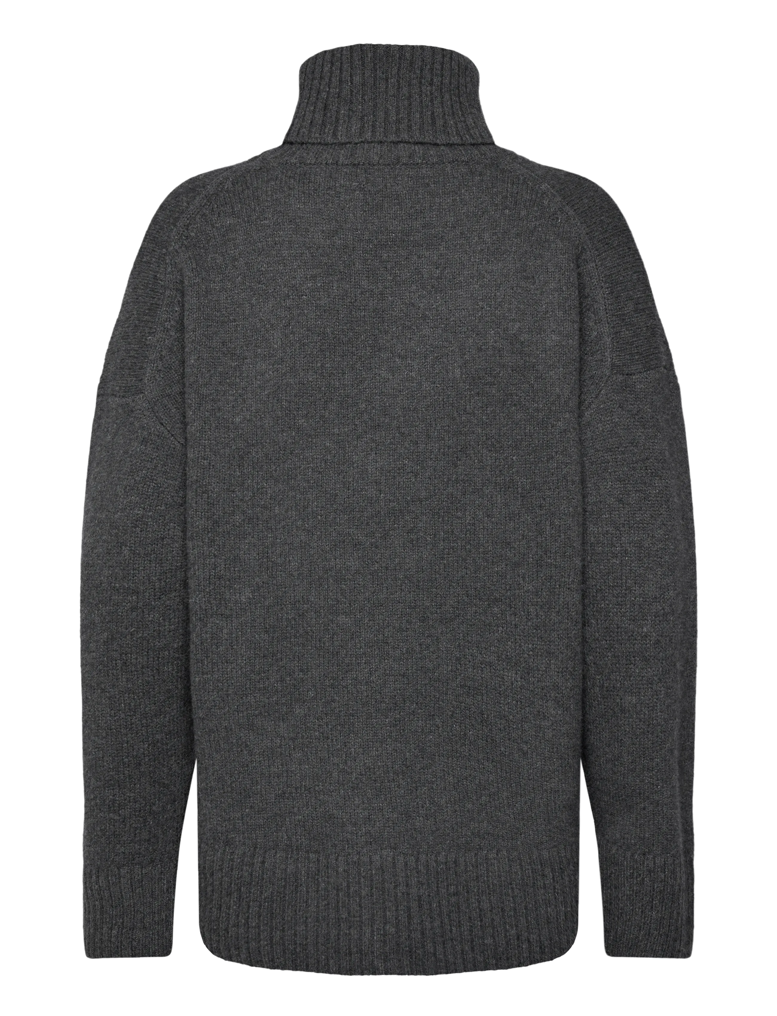 Day Birger et Mikkelsen - Lansbury - Soft Lamb - rullekraver - dark grey melange - 1