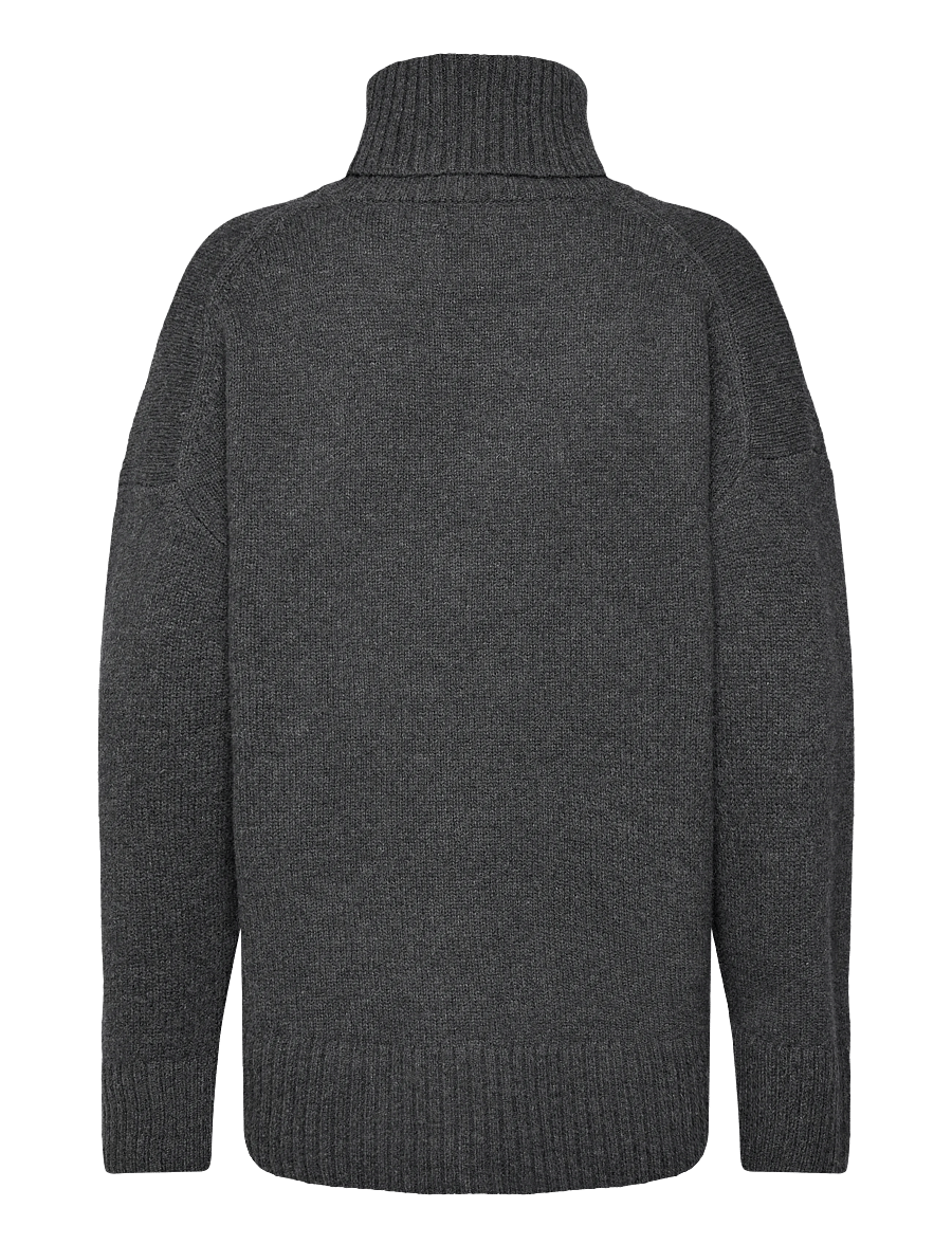 Day Birger et Mikkelsen - Lansbury - Soft Lamb - rollkragenpullover - dark grey melange - 1