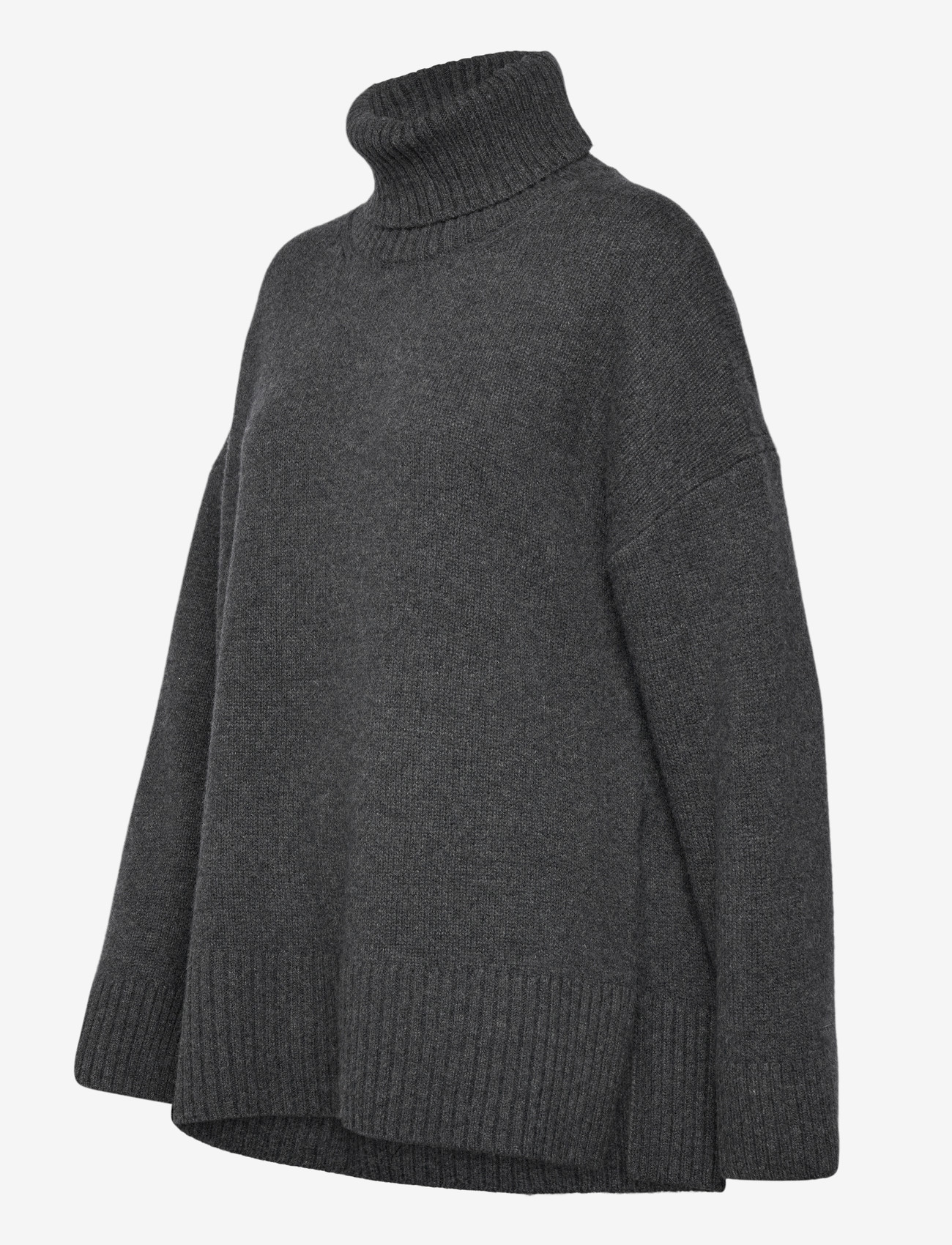 Day Birger et Mikkelsen - Lansbury - Soft Lamb - rullekraver - dark grey melange - 3